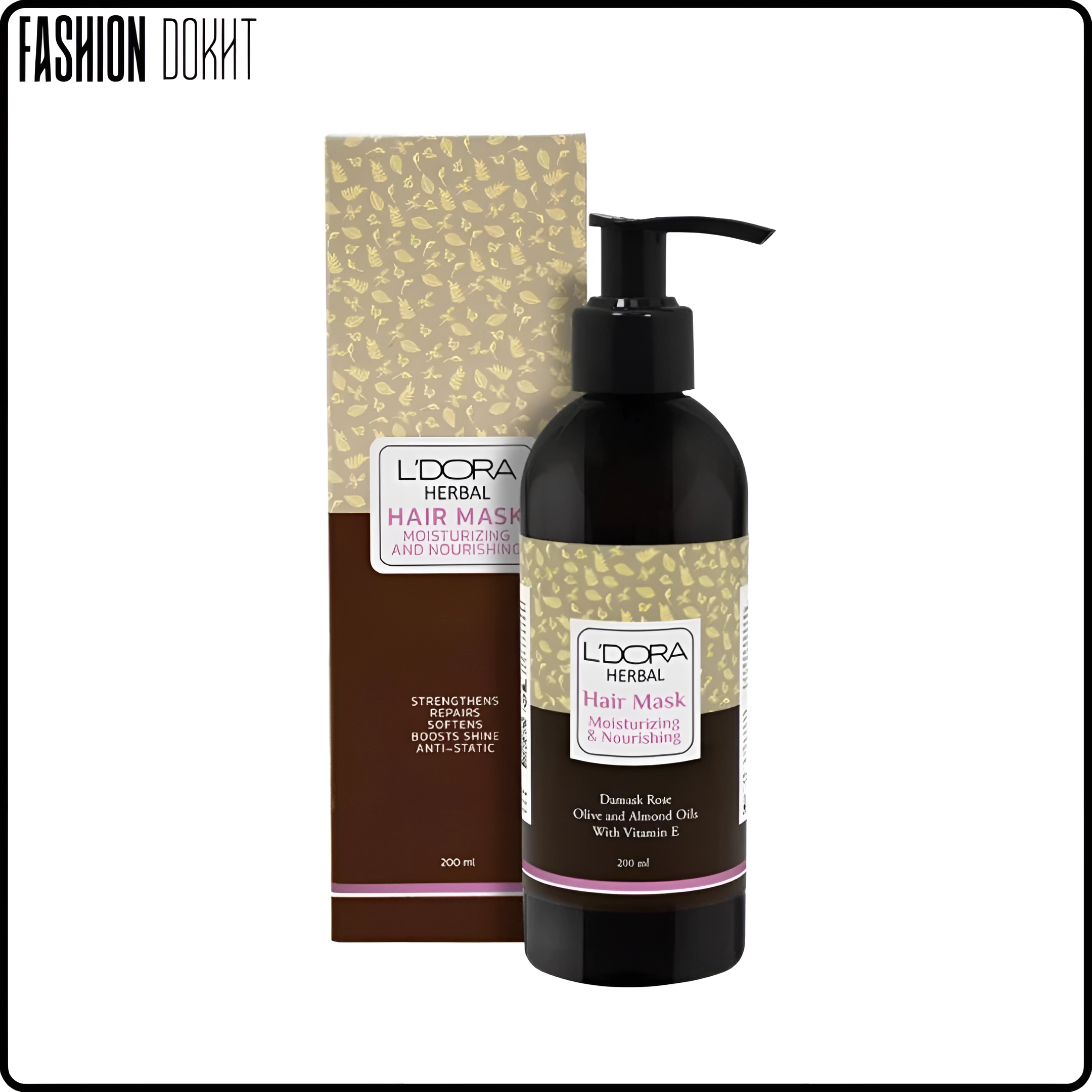 ماسک مو لدورا هربال – بعد حمام – گیاهی نرم‌کننده و تقویت‌کننده موی سر – 200 میلی لیتر