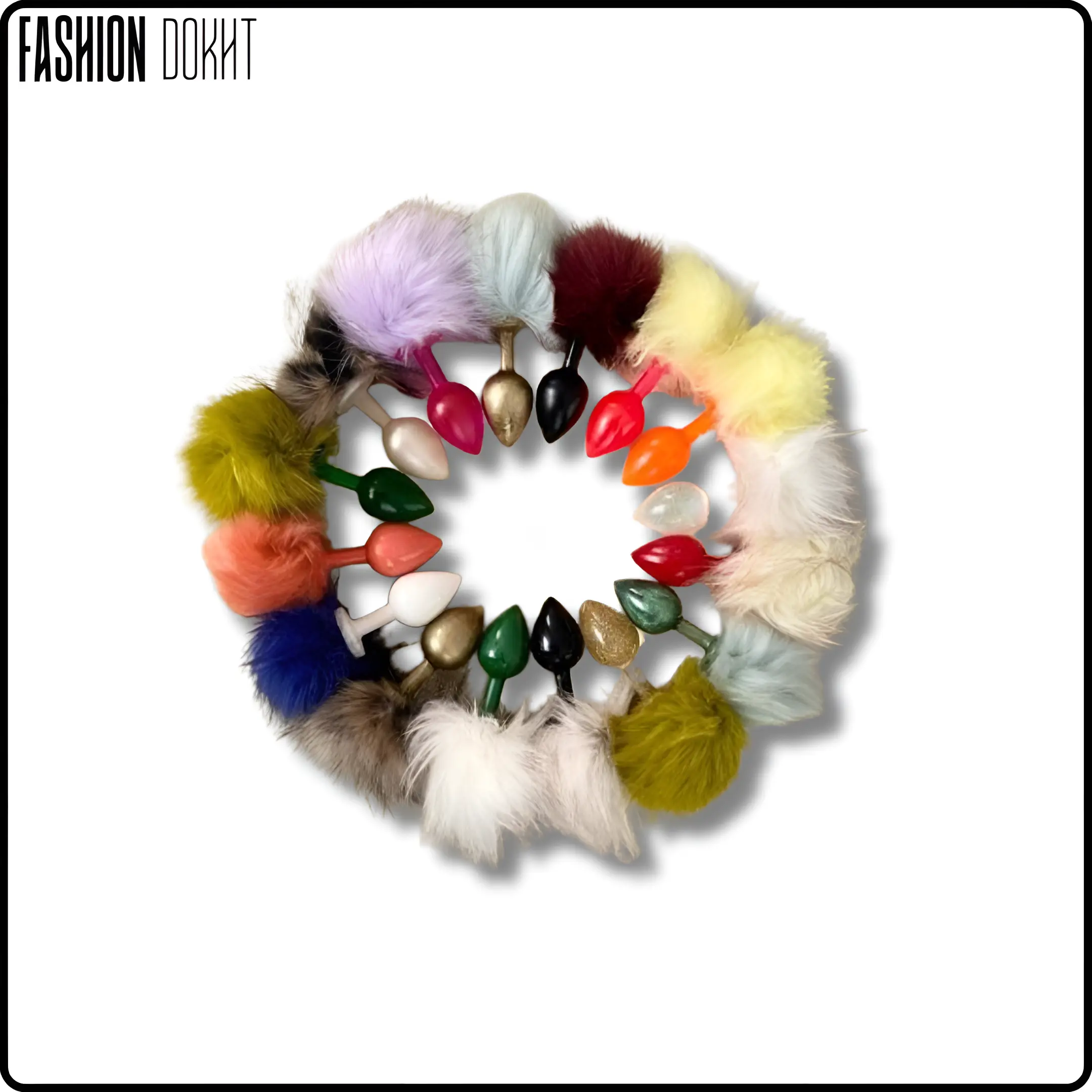 بات پلاگ دم خرگوشی توپی  - جنس رزین (بسیار زیبا)