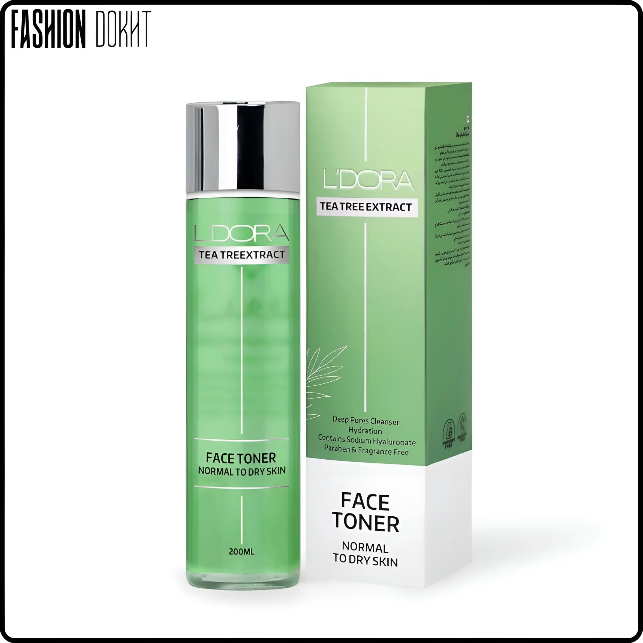تونر پوست نرمال تا خشک لدورا 200 میل