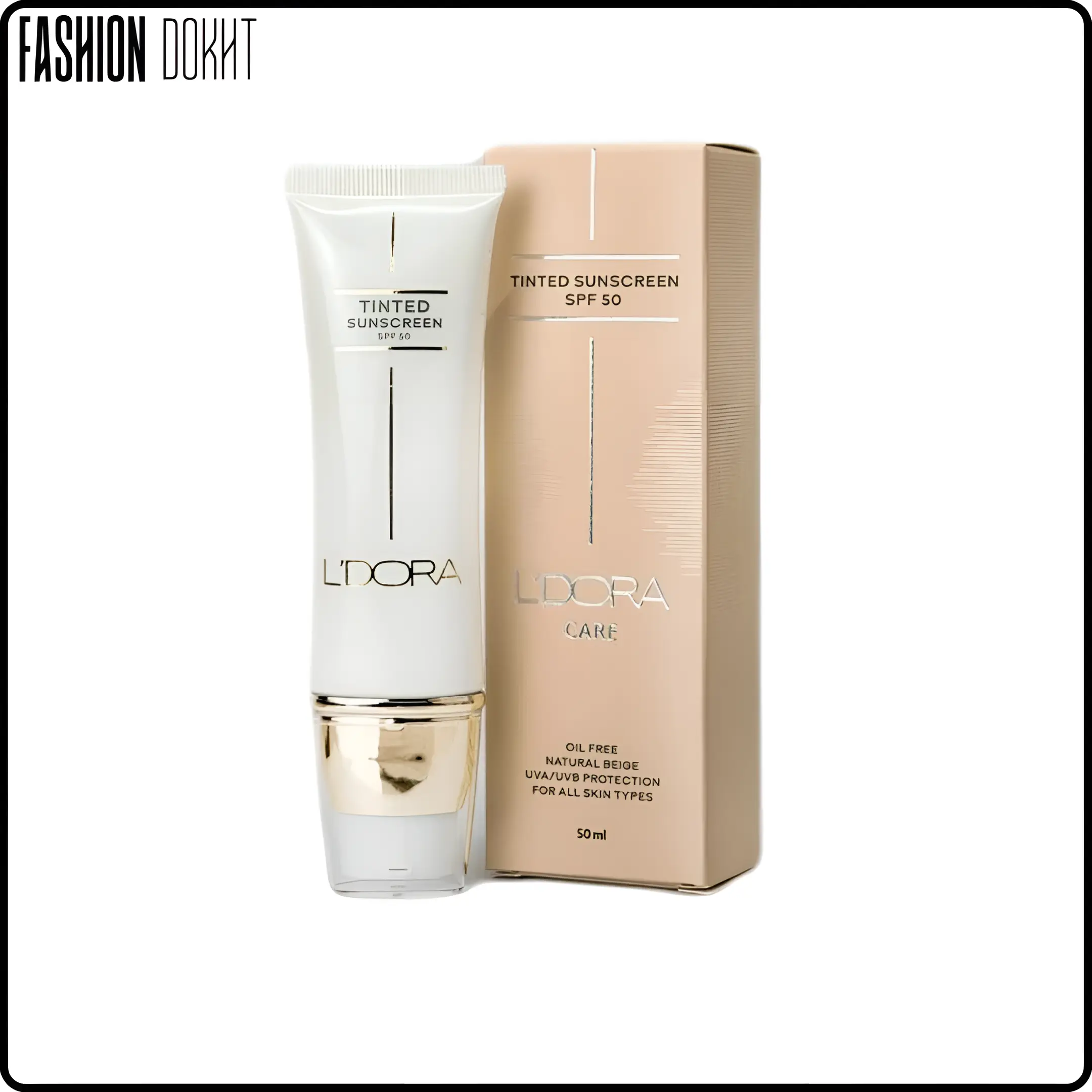 کرم ضد آفتاب رنگی (مدل جدید)دارای spf50 حجم 50 میلی لیتر