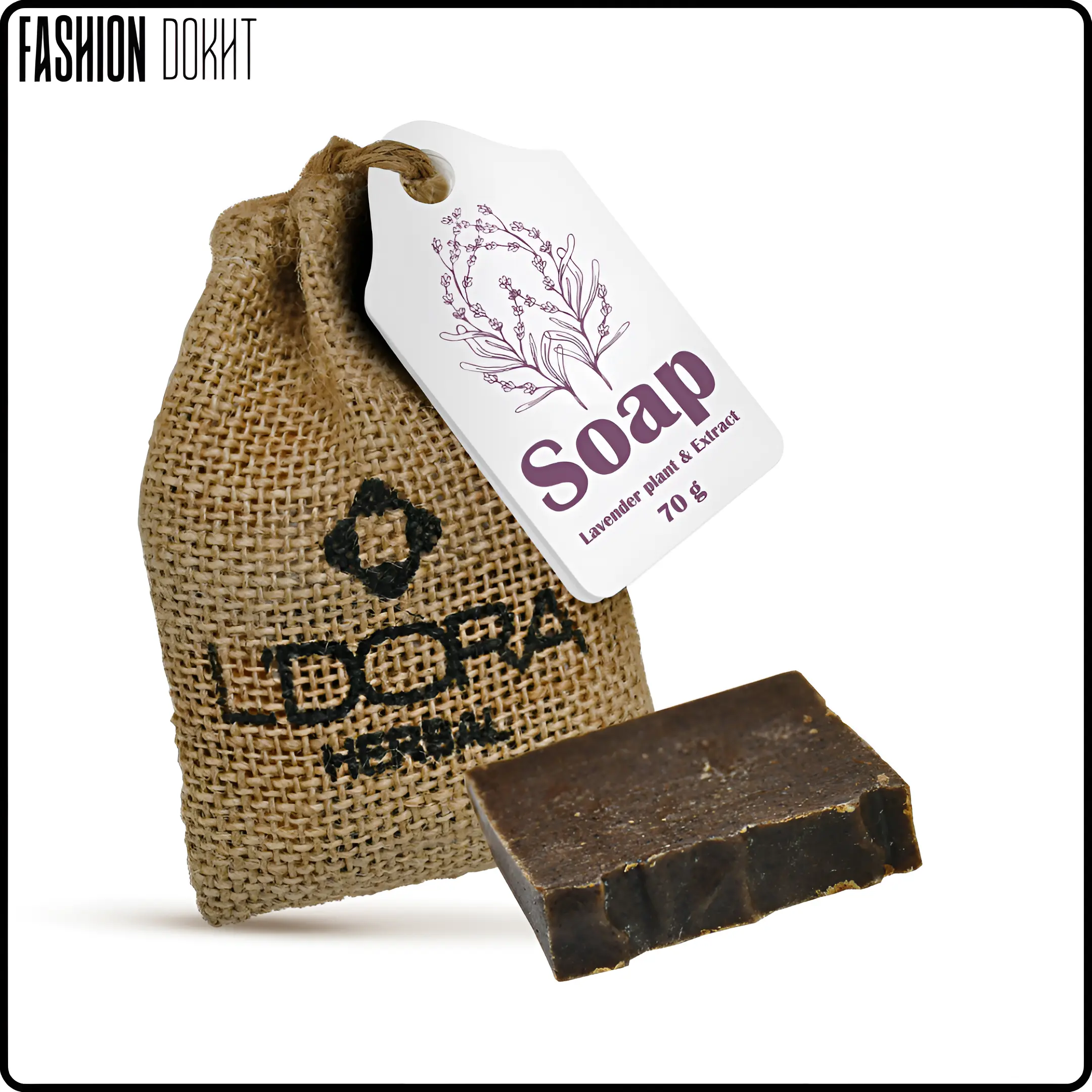 صابون گیاهی اسطوخودوس لدورا هربال - 70 گرمی