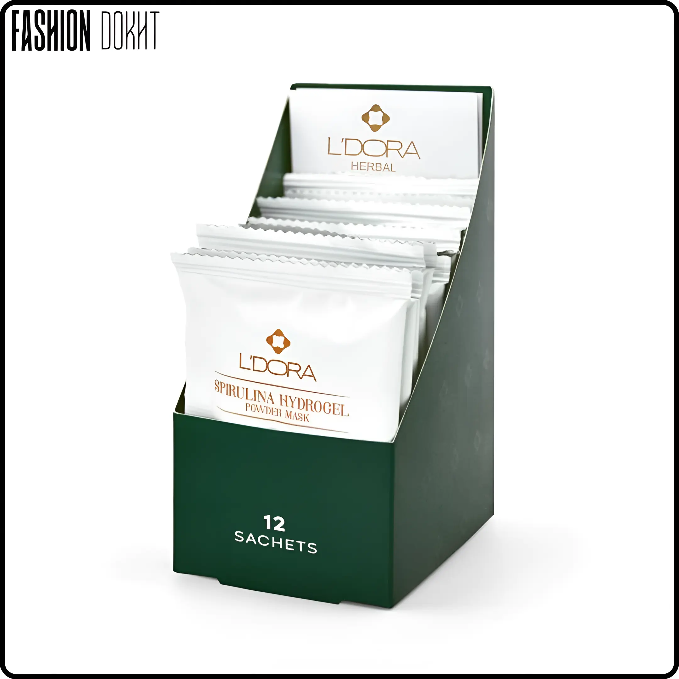 ماسک پودری اسپیرولینا هیدروژلی حاوی کائولن لدوراهربال 12 عددی