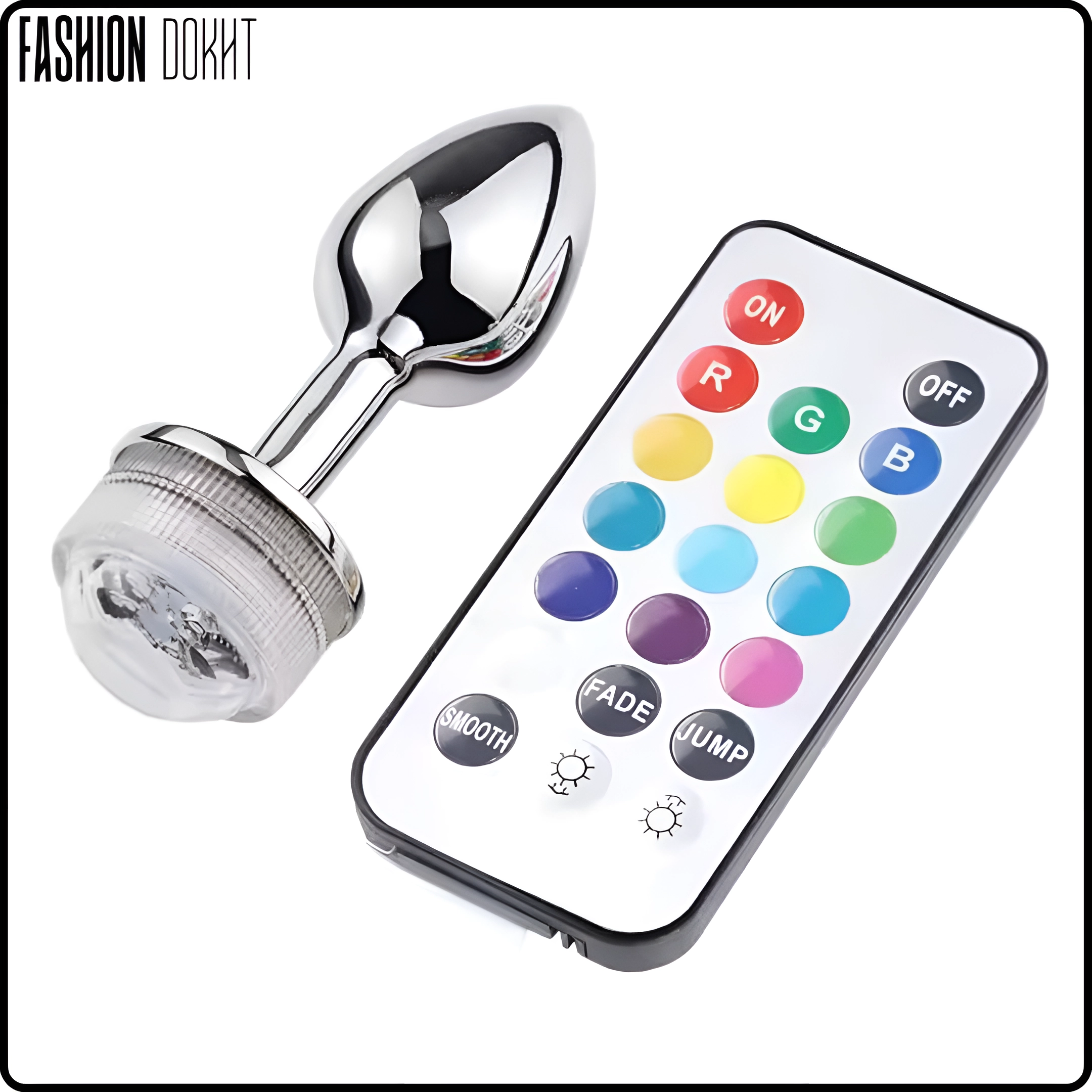 بات پلاگ استیل چراغ دار ریموتی -- وارداتی