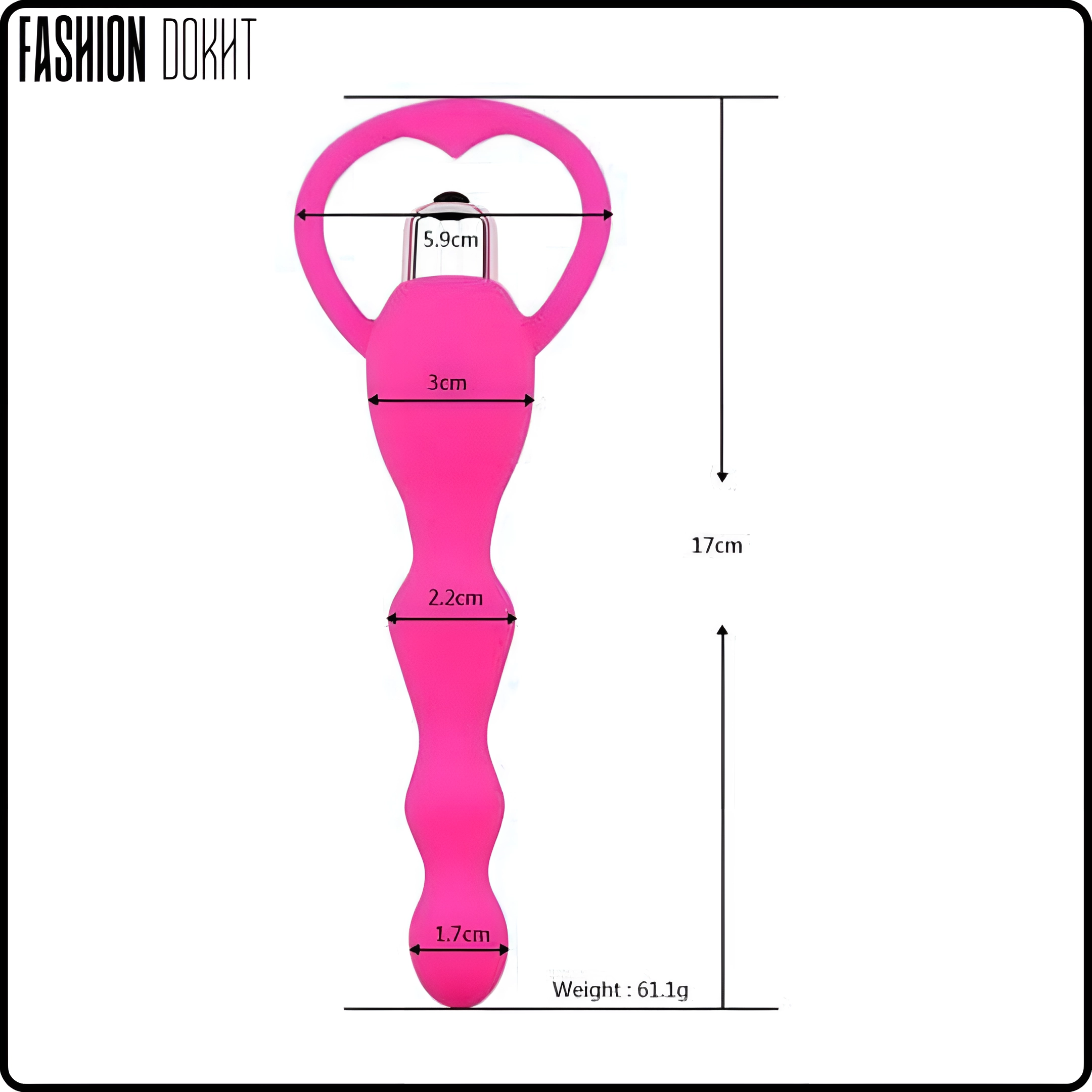 بات پلاگ سیلیکونی پله ای ویبره دار