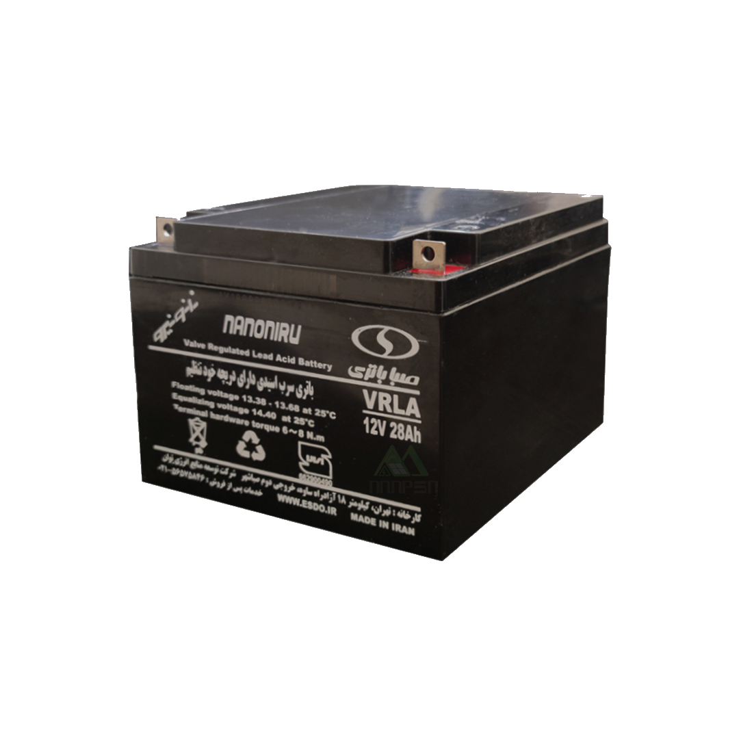 ۱۲ ولت ۲۸ آمپر یو پی اس صبا باتری