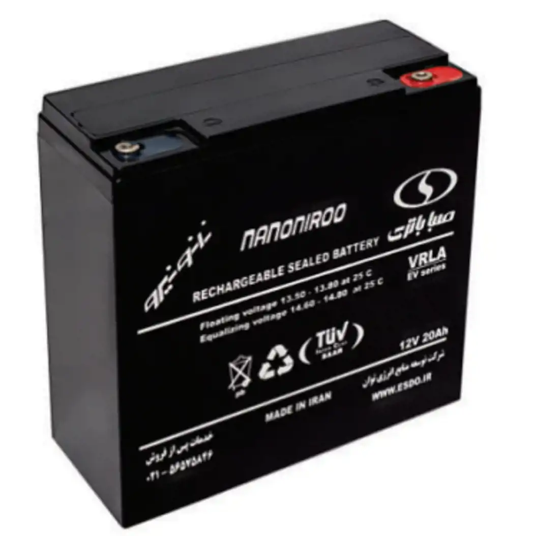 باتری ۱۲ ولت ۲۰ آمپر یو پی اس صبا باتری