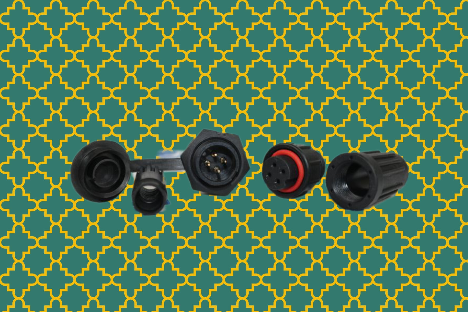 کانکتور ۴ پین نظامی ضد اب کیفیت عالی فلزیاب