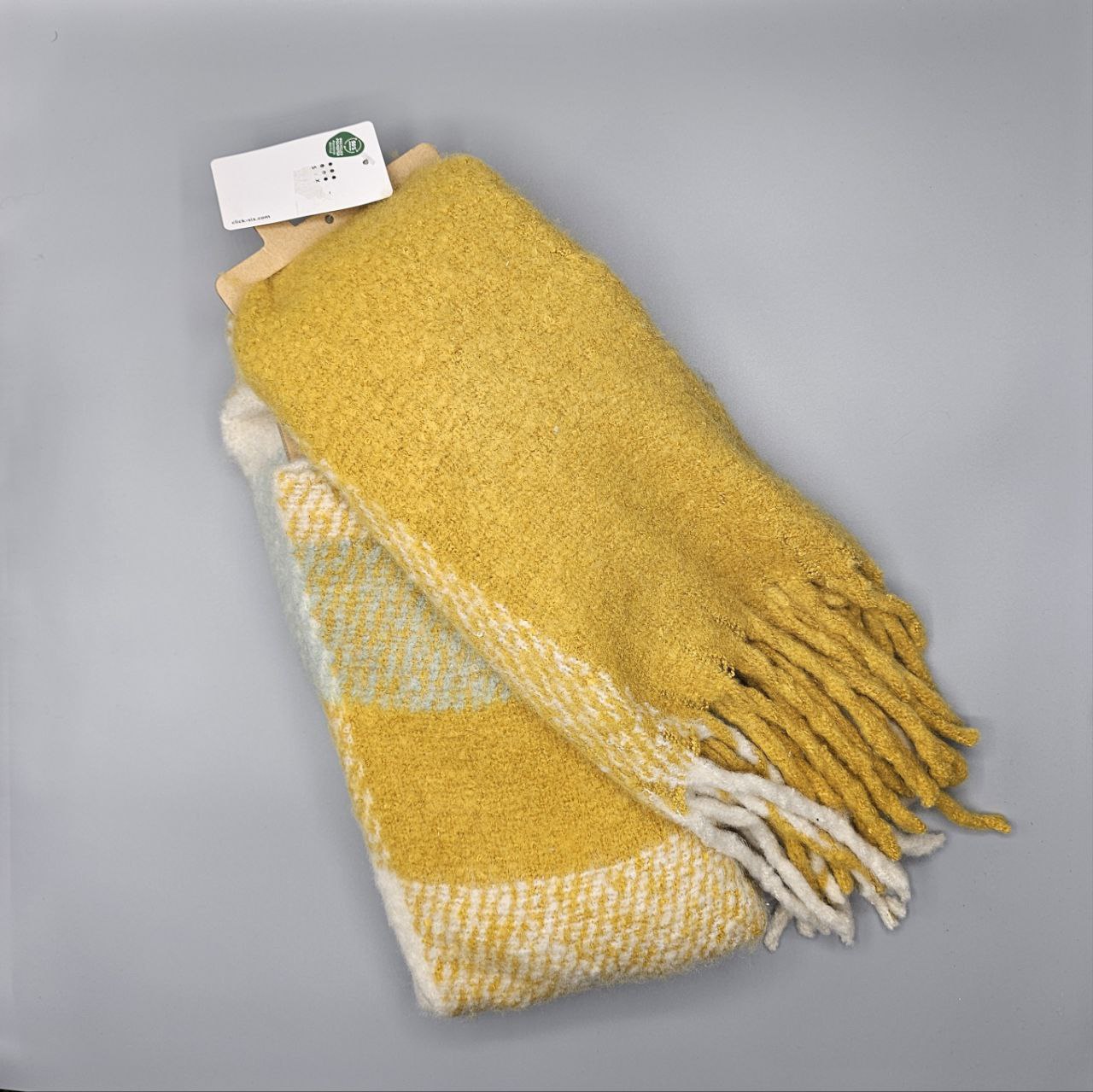 شال پشمی چهارخونه کد