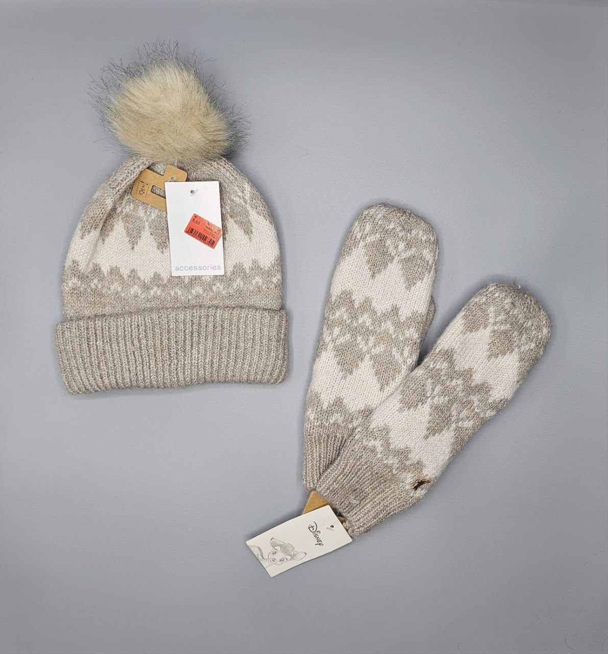 ست کلاه و دتکش بافت کد ۵۱۶ برند