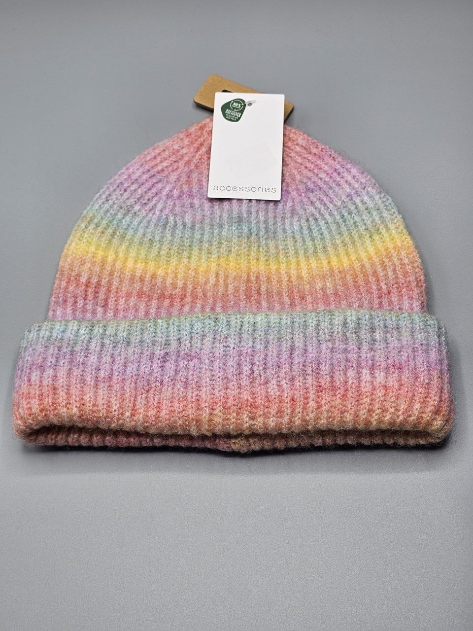 کلاه بافت رنگین کمانی کد ۲۲۵ برند اکسسوری