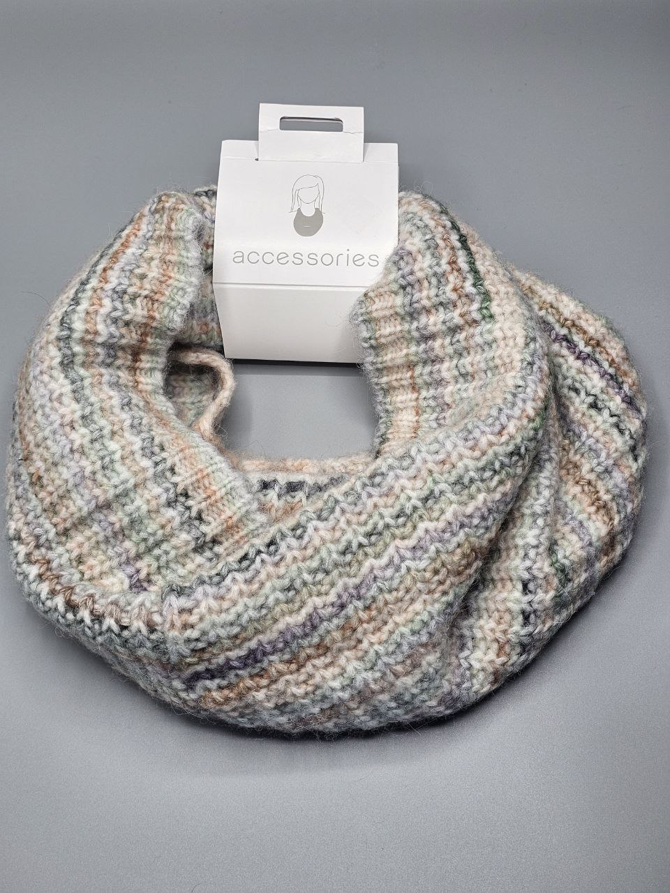 شال رینگی بافت رنگی کد ۴۲۵ برند اکسسوری