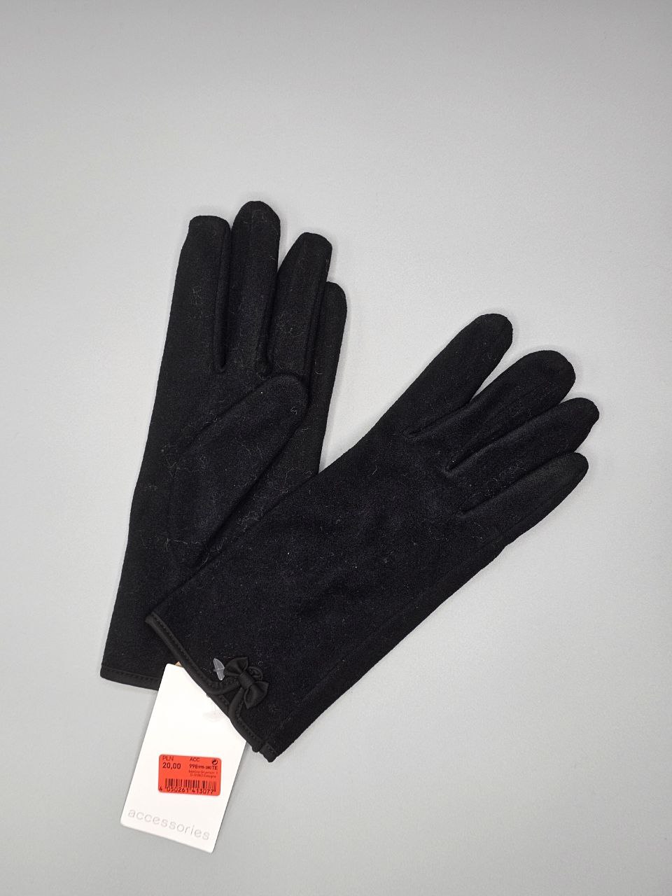 دستکش مخمل مشکی کد 619D برند اکسسوری (accessories)