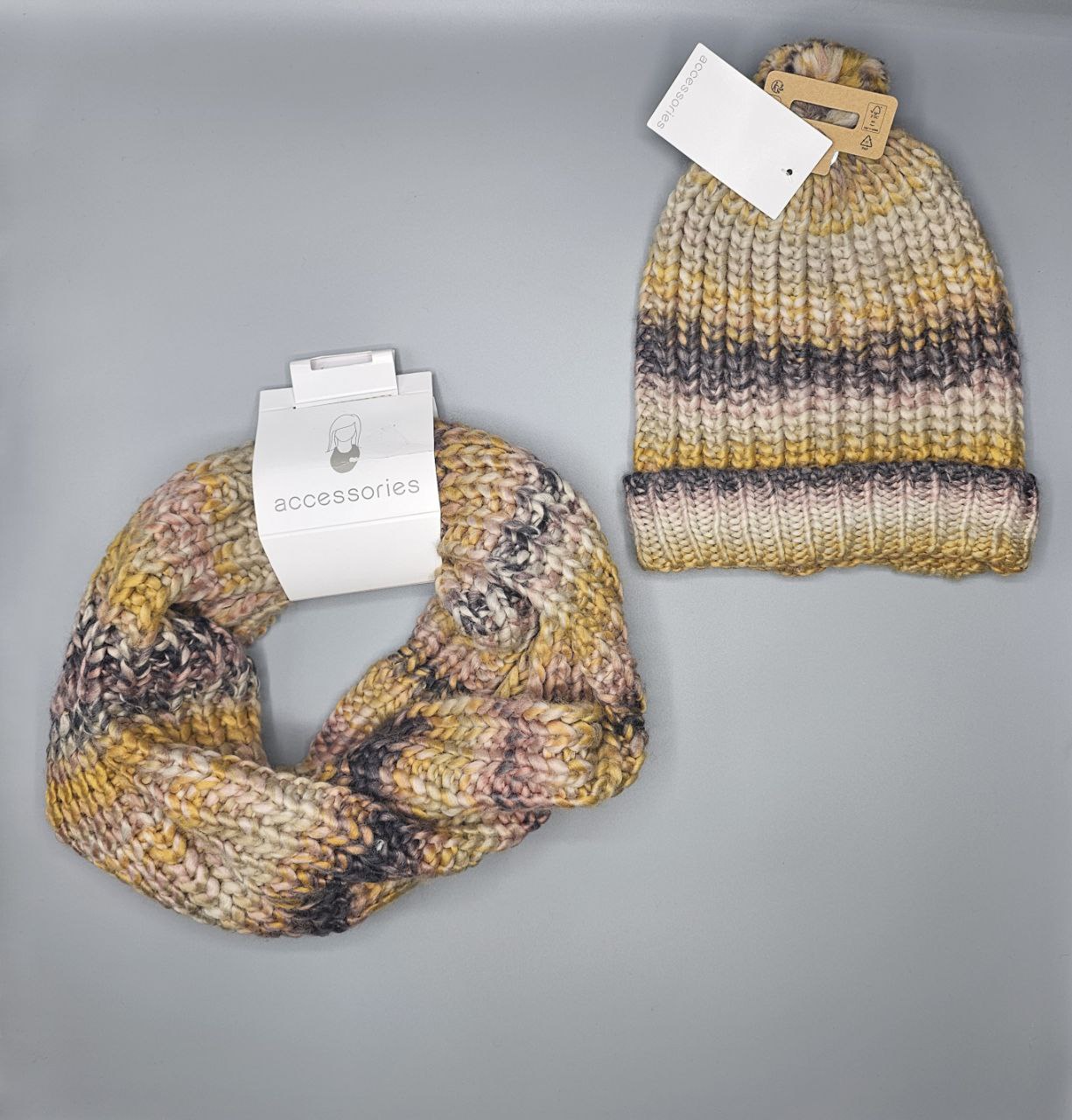 ست کلاه و شال رینگی کد