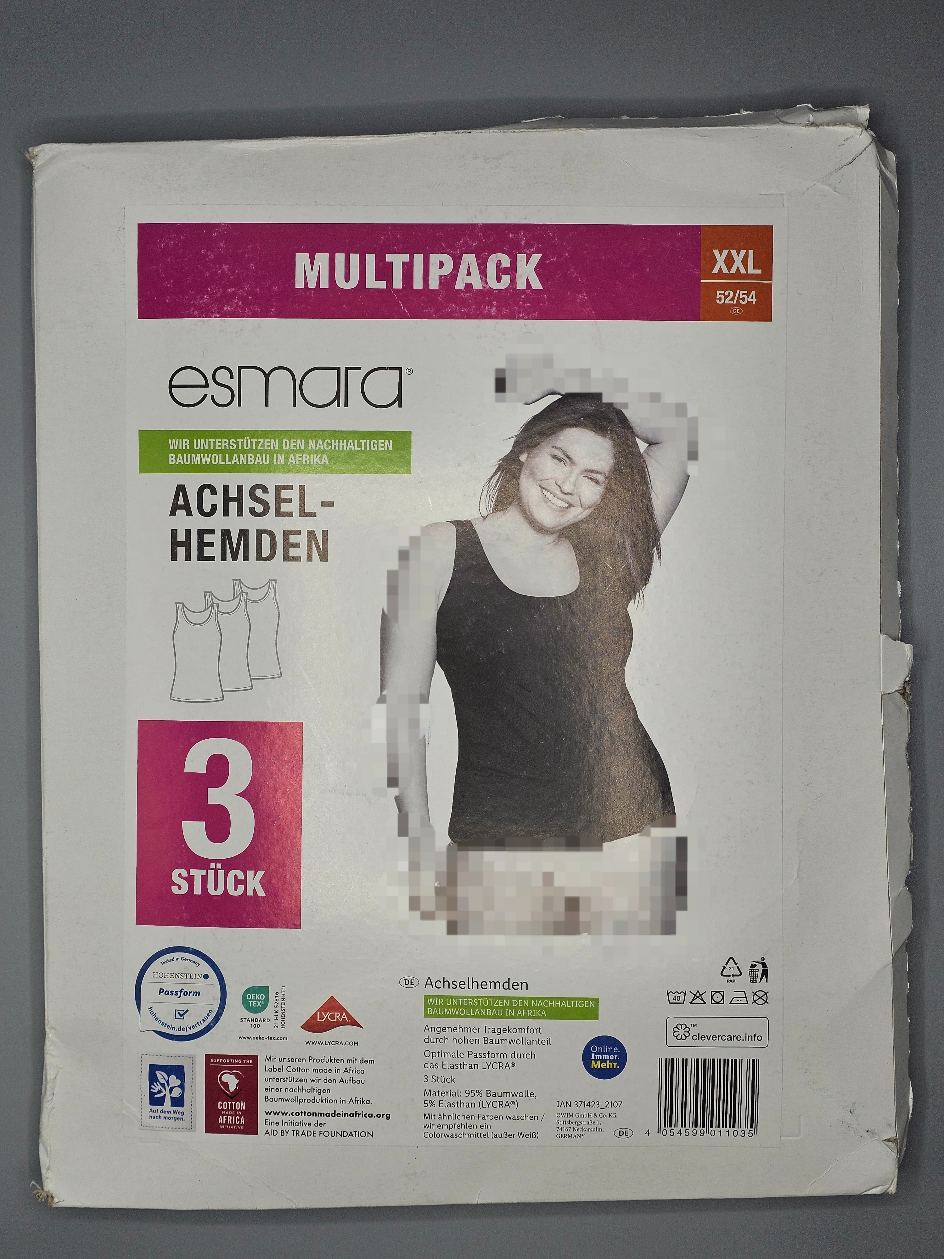 تاپ بند پهن سایز بزرگ خارجی برند اسمارا(esmara)  وارداتی