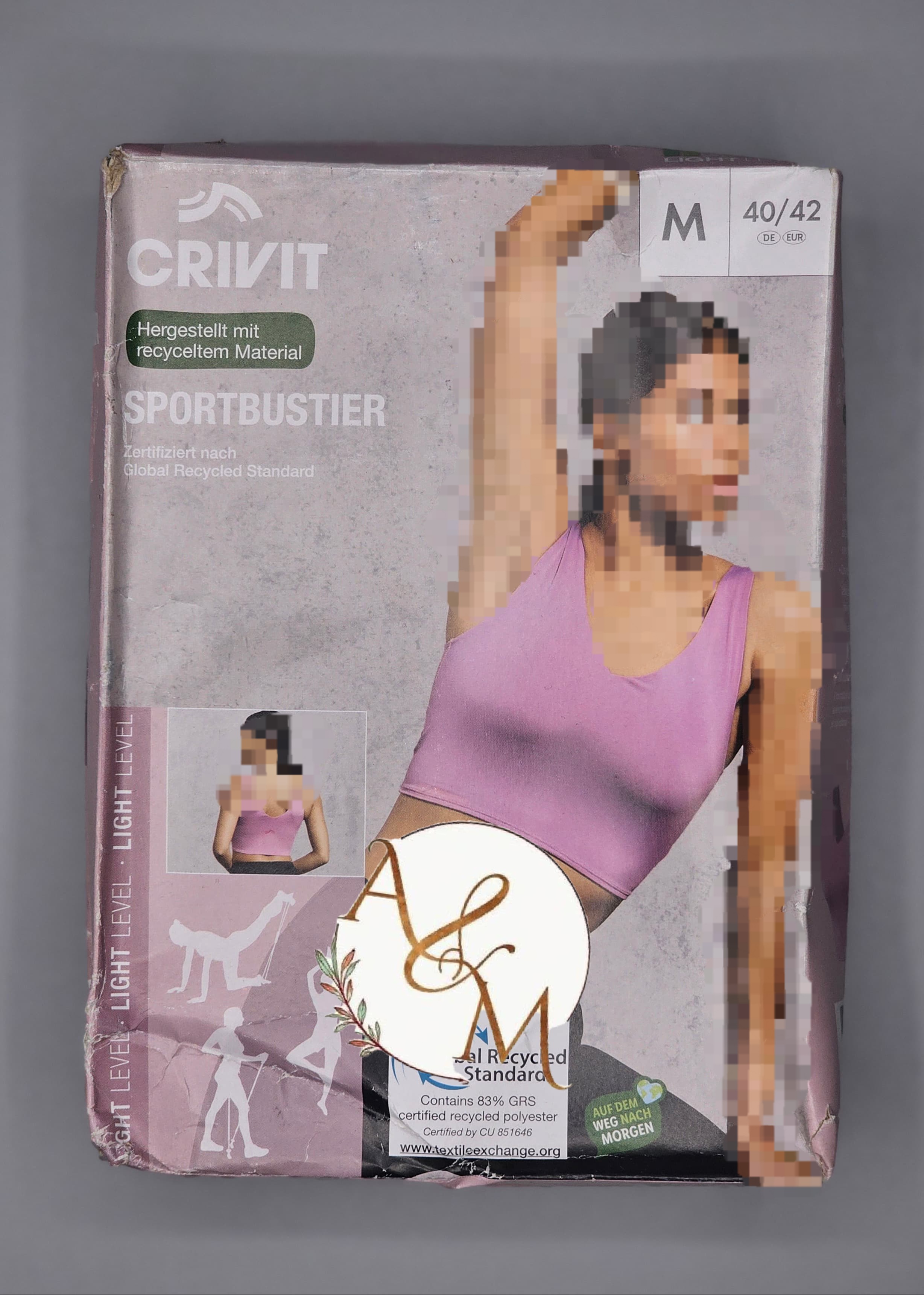 نیم تنه ورزشی (تاپ ورزشی) جلو زیپ دار خارجی برند کریویت(crivit) وارداتی