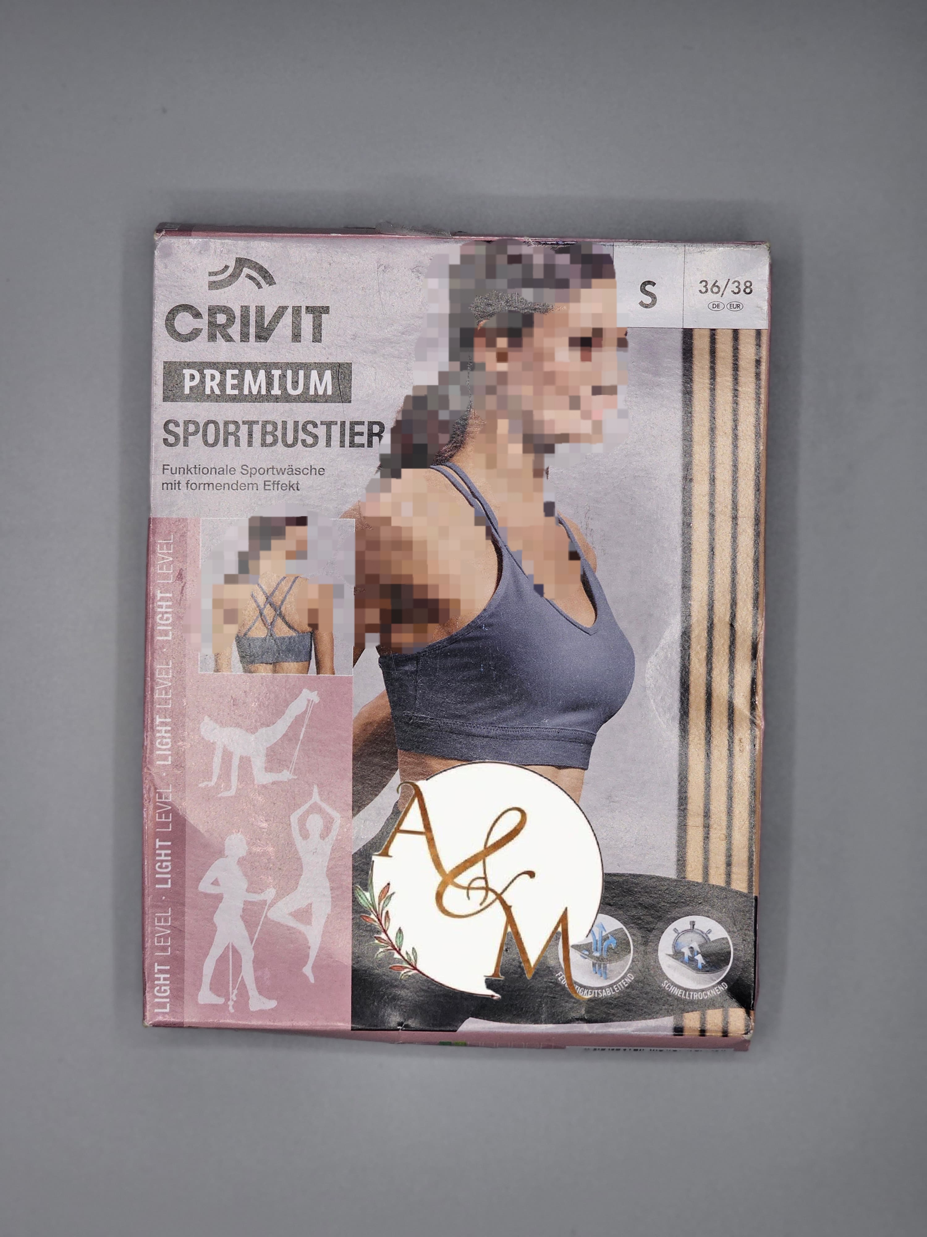 نیم تنه ورزشی (تاپ ورزشی) جلو زیپ دار خارجی برند کریویت(crivit) وارداتی