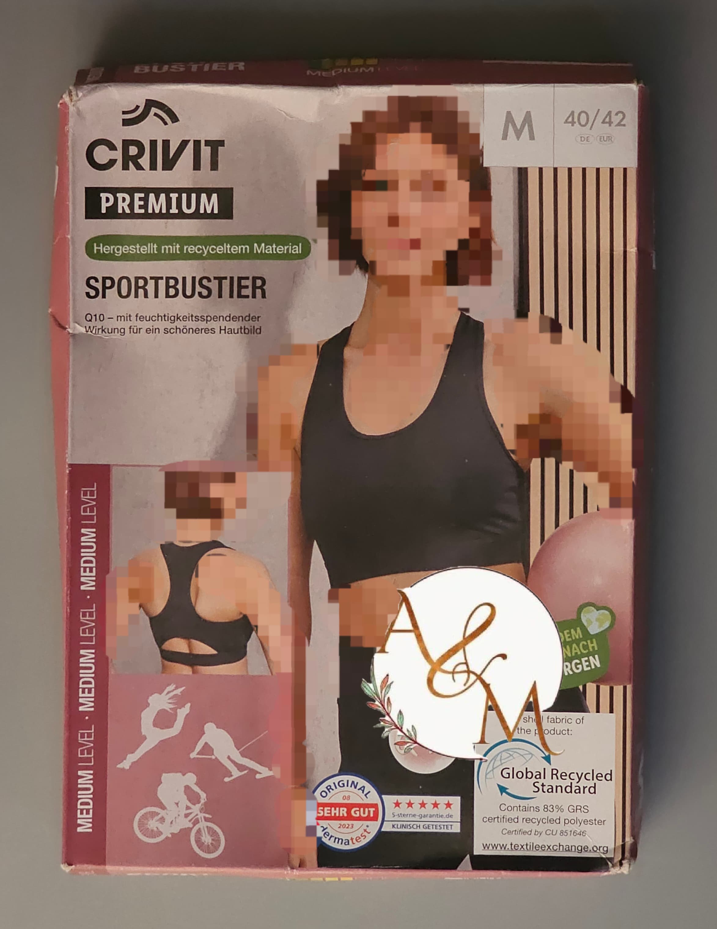 نیم تنه ورزشی (تاپ ورزشی) جلو زیپ دار خارجی برند کریویت(crivit) وارداتی