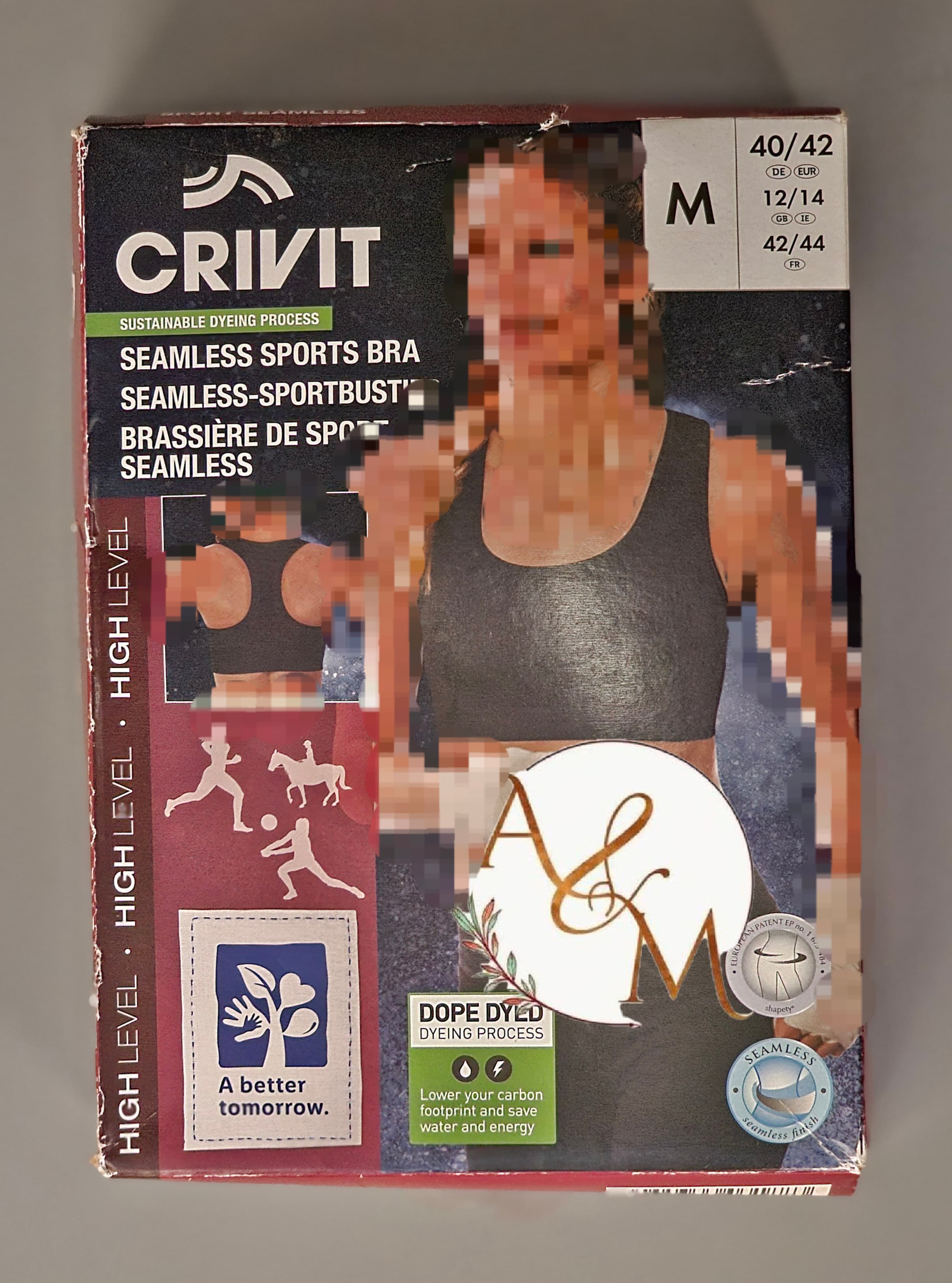 نیم تنه ورزشی (تاپ ورزشی) جلو زیپ دار خارجی برند کریویت(crivit) وارداتی