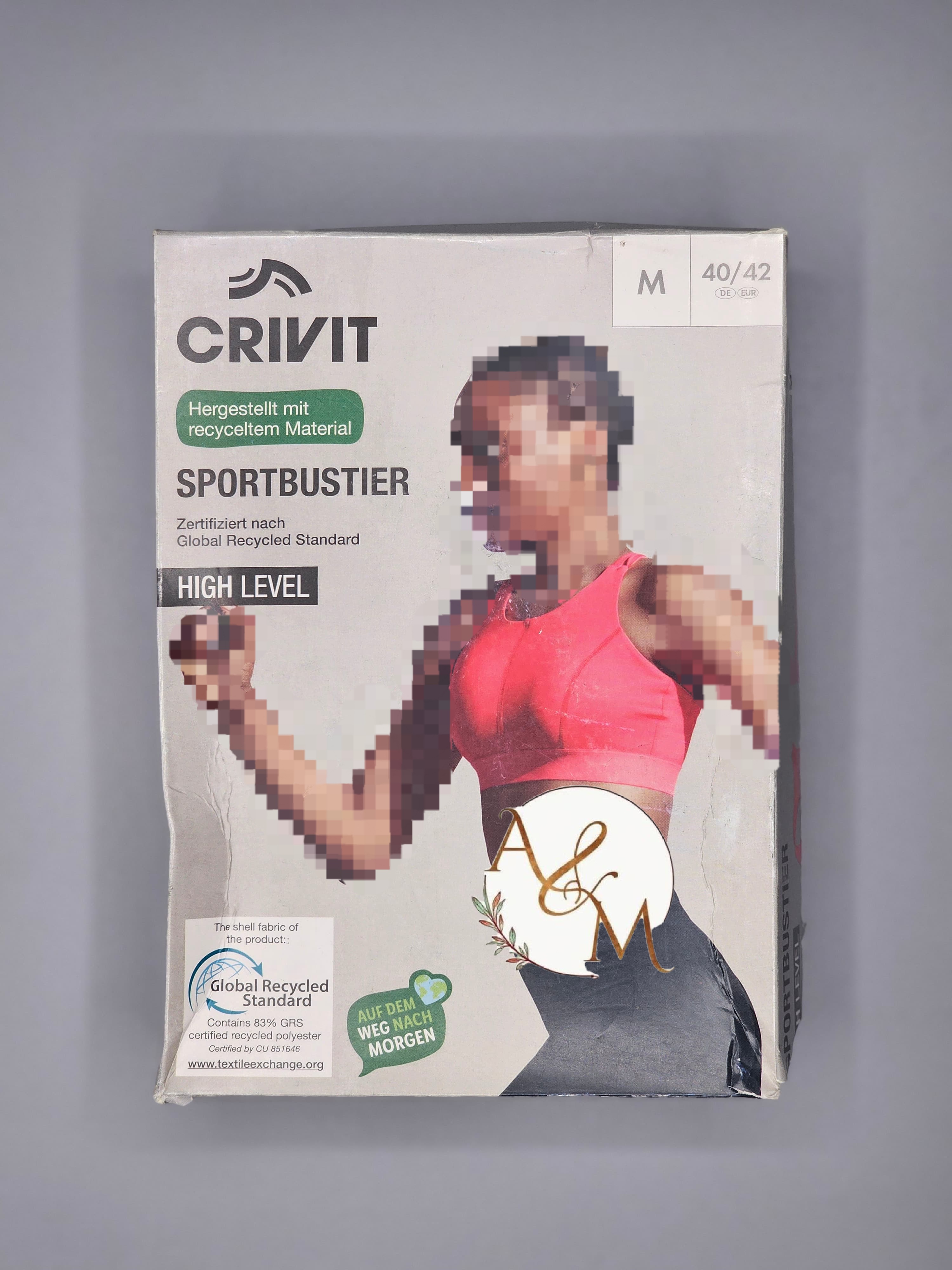 نیم تنه ورزشی (تاپ ورزشی) جلو زیپ دار خارجی برند کریویت(crivit) وارداتی