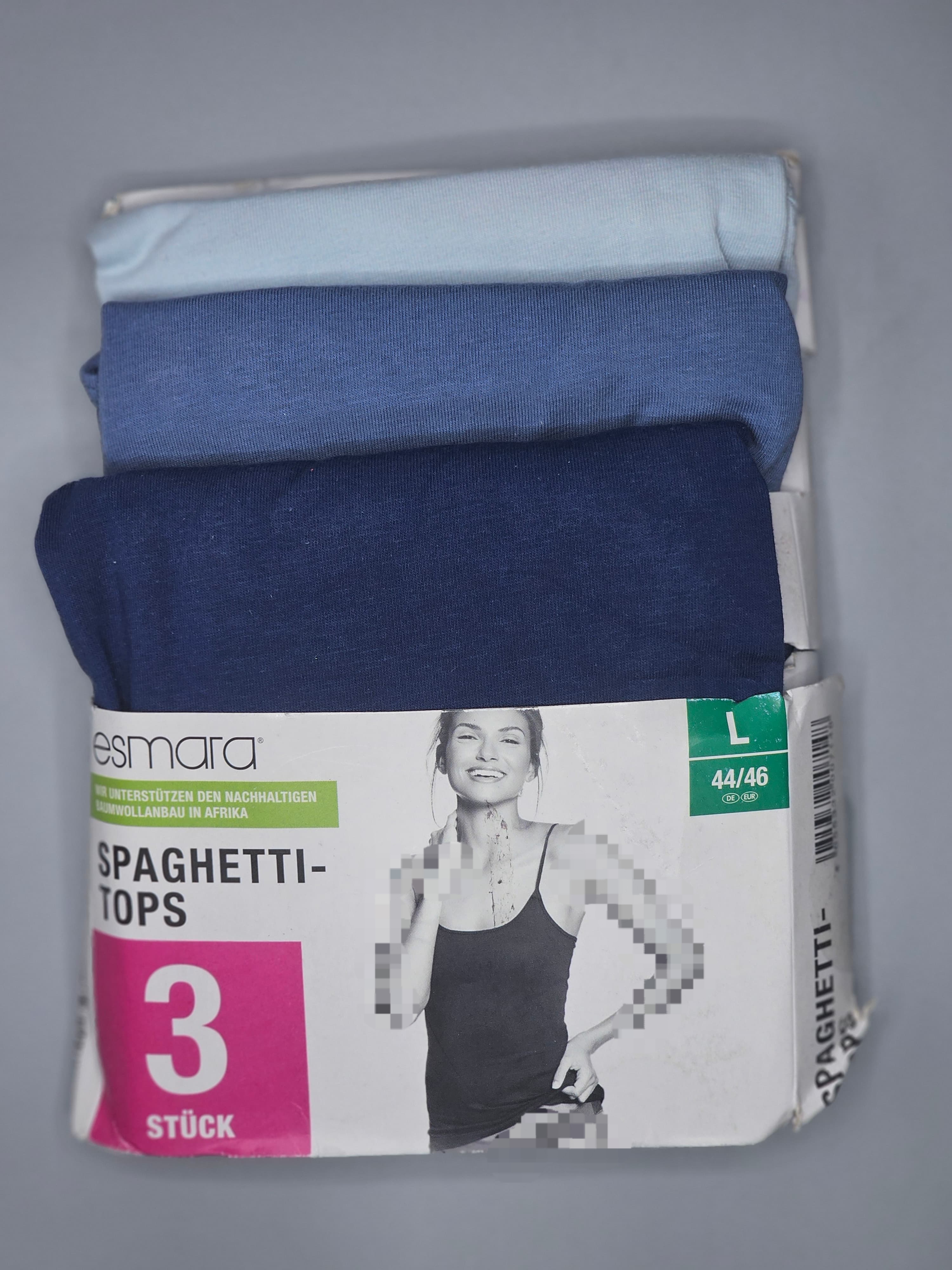 تاپ بند دار نخ پنبه خارجی برند اسمارا(esmara) وارداتی