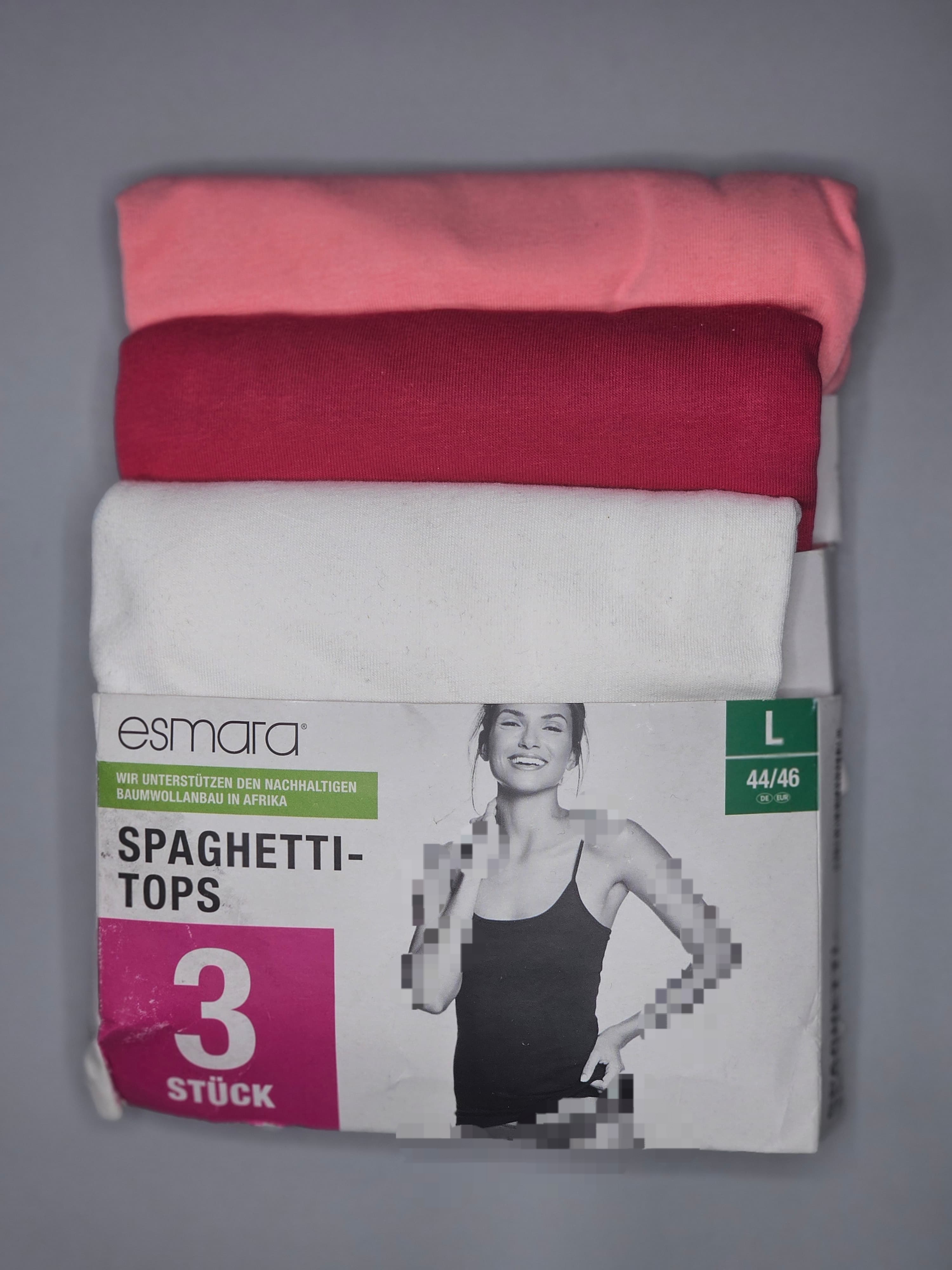 تاپ بند دار نخ پنبه خارجی برند اسمارا(esmara) وارداتی