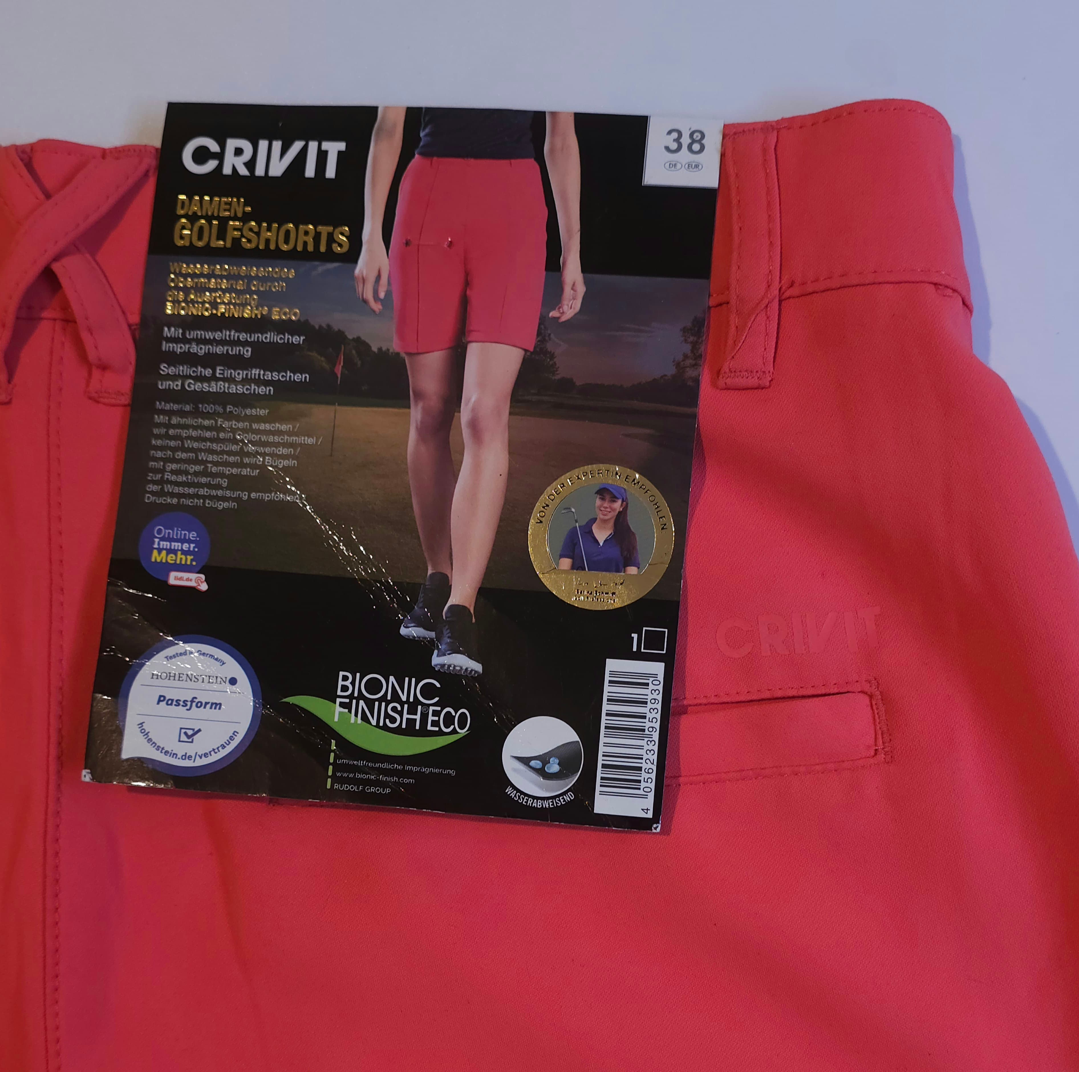 شلوارک زنانه دکمه و زیپ دار خارجی برند کریویت (crivit) وارداتی