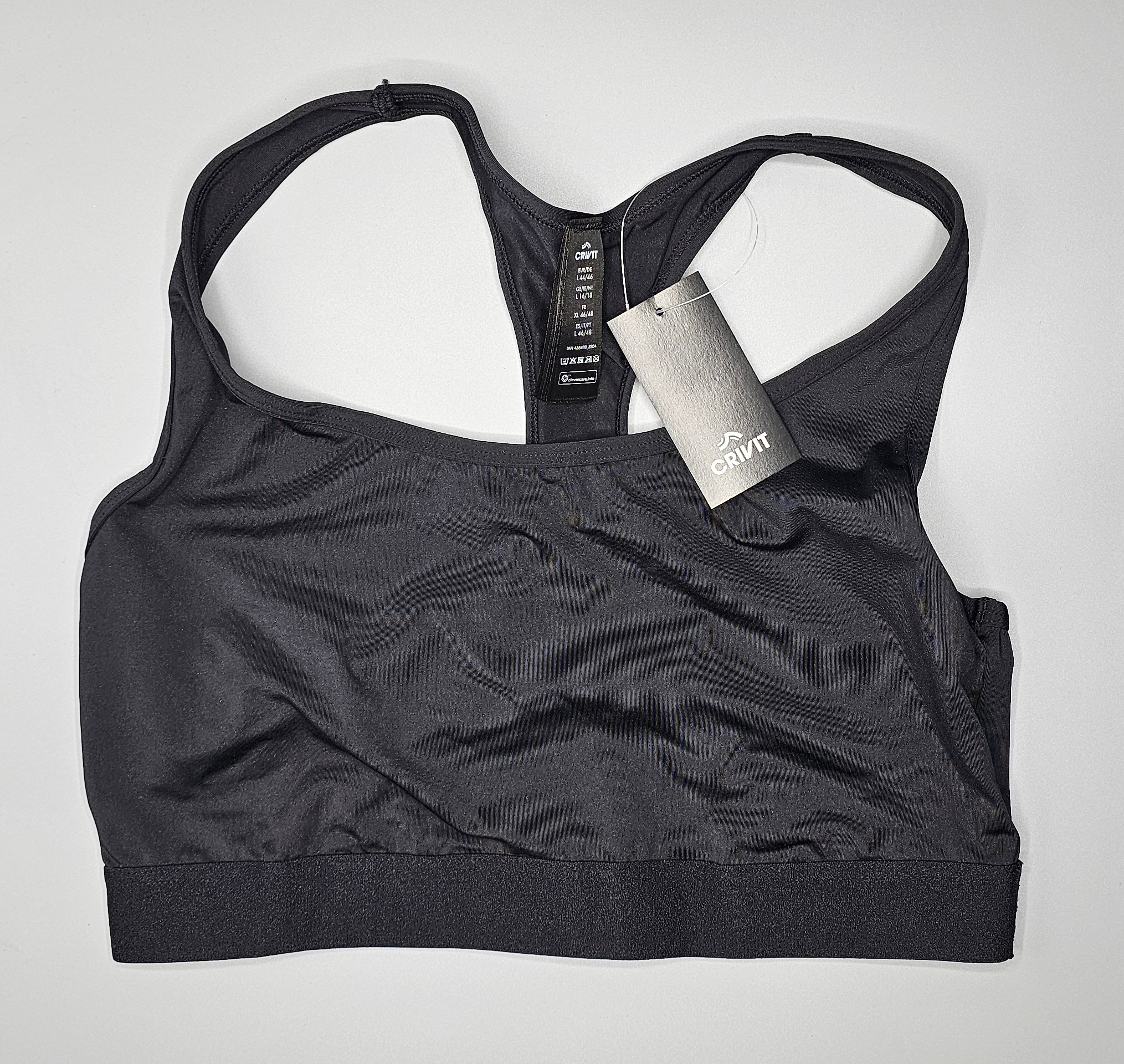 نیم تنه ورزشی (تاپ ورزشی) جلو زیپ دار خارجی برند کریویت(crivit) وارداتی