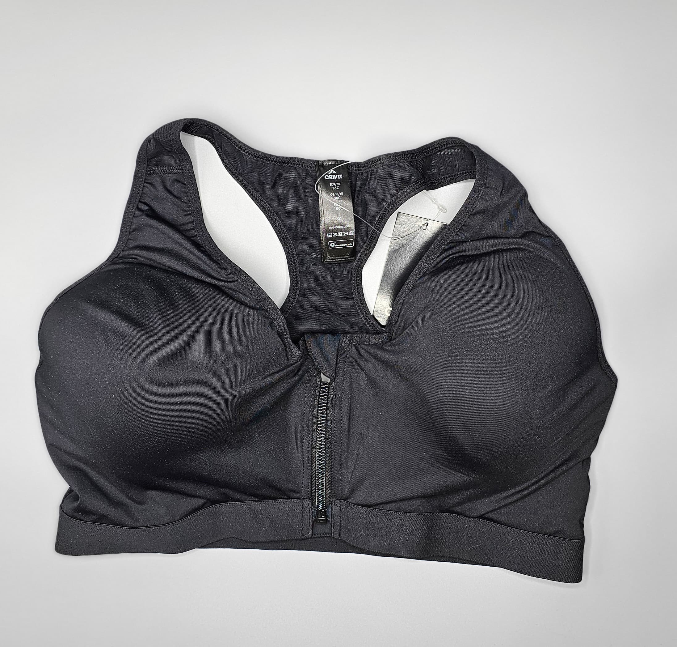 نیم تنه ورزشی (تاپ ورزشی) جلو زیپ دار خارجی برند کریویت(crivit) وارداتی