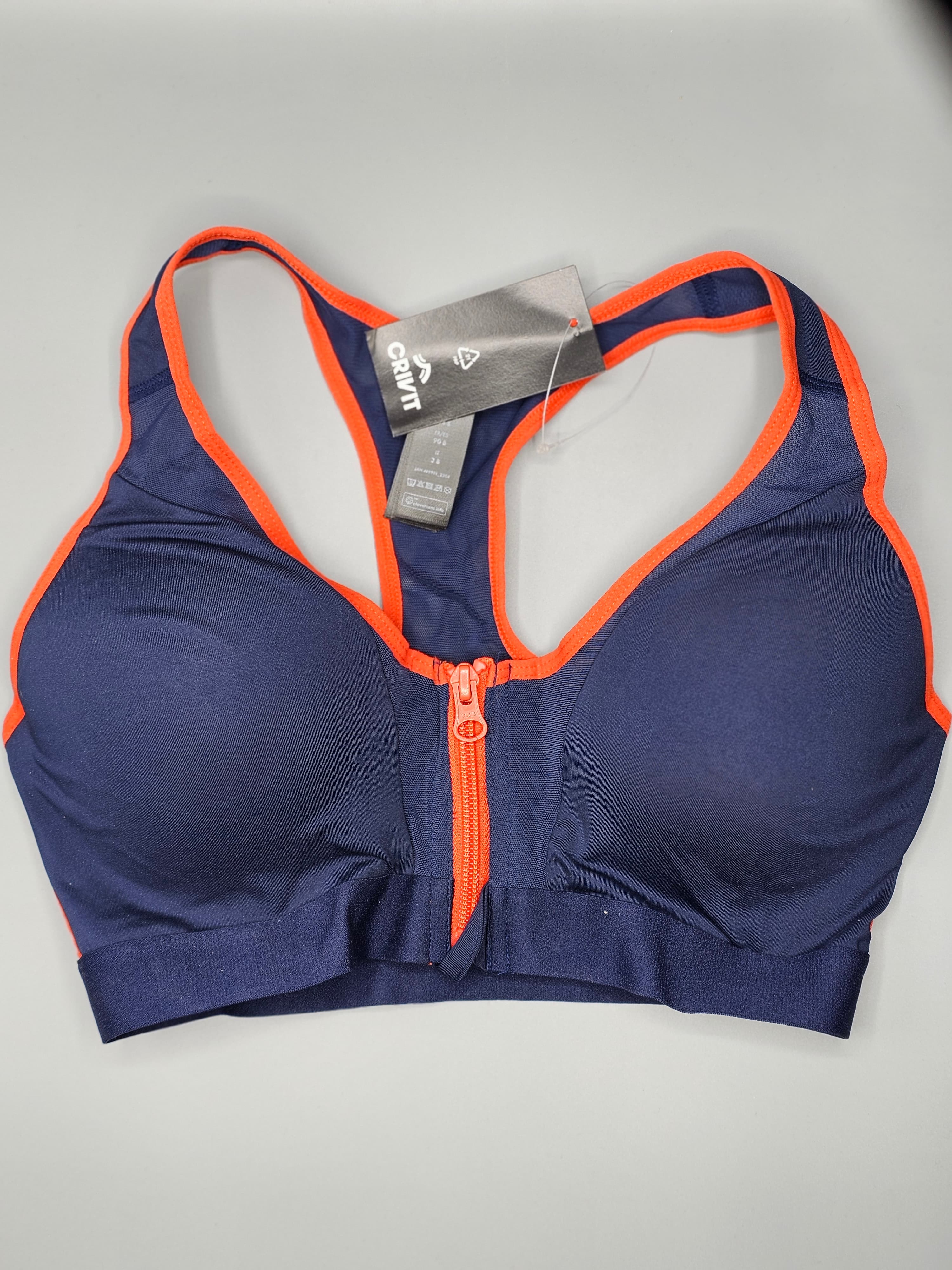 نیم تنه ورزشی (تاپ ورزشی) جلو زیپ دار خارجی برند کریویت(crivit) وارداتی