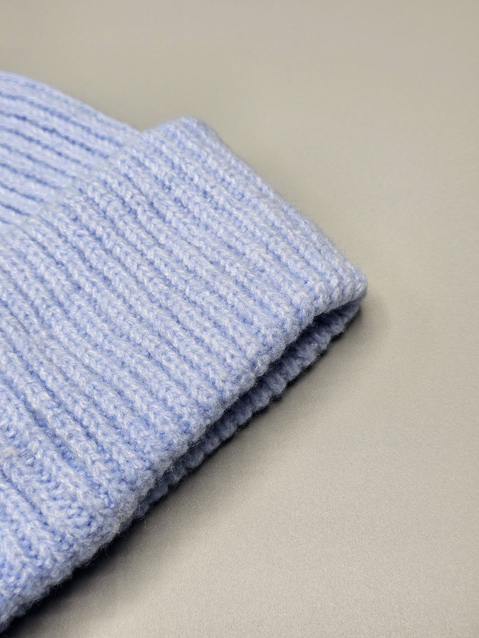 کلاه بافت تک رنگ آبی کد ۲۲۸ برند اکسسوری