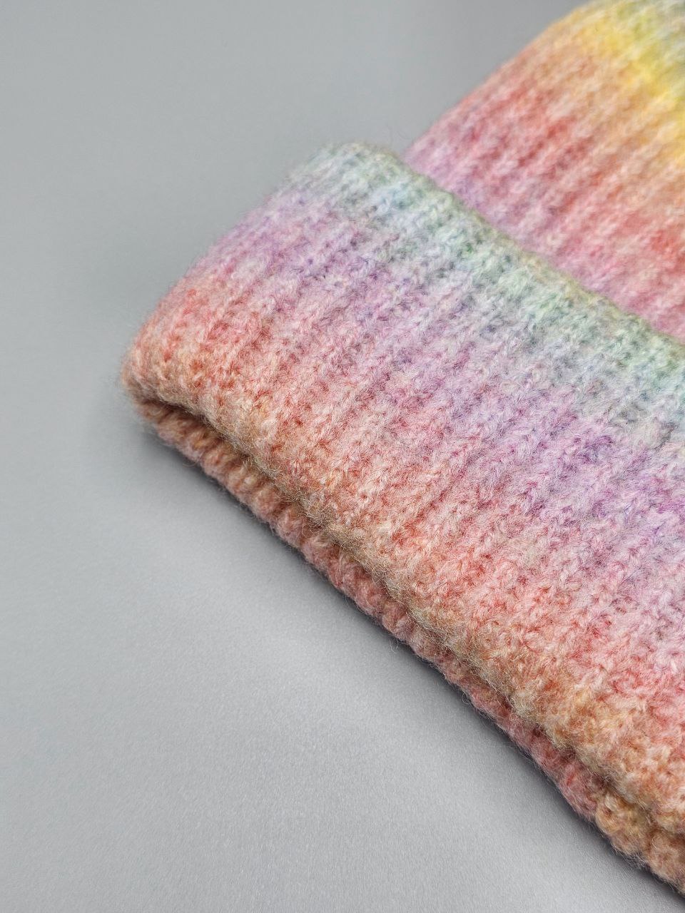 کلاه بافت رنگین کمانی کد ۲۲۵ برند اکسسوری