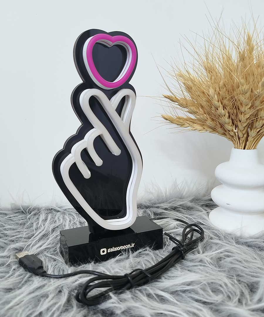 چراغ خواب رومیزی طرح عشق