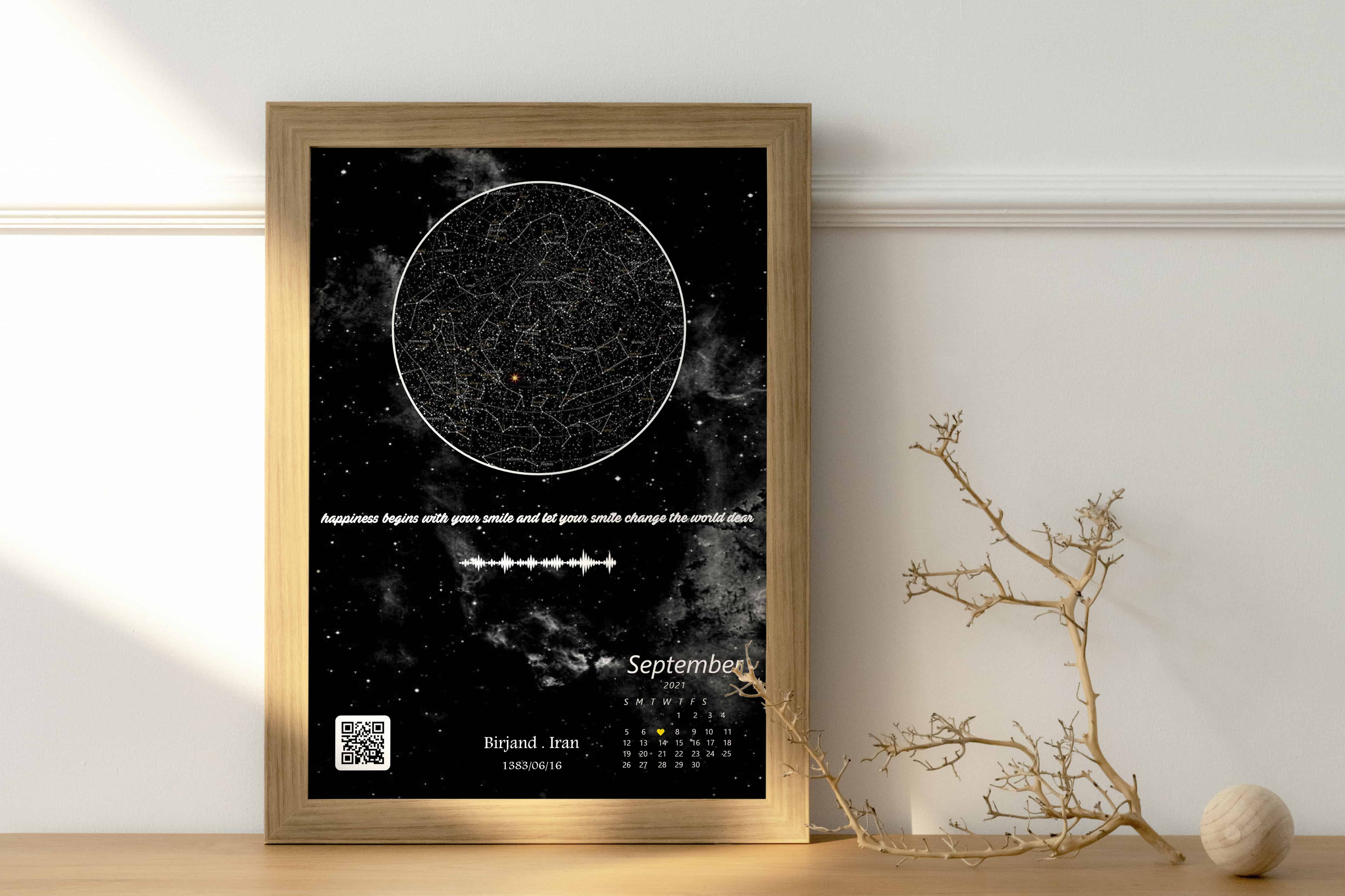 تابلو دکوراتیو مدل اسمان شب