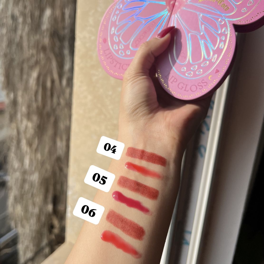 ست پروانه ای لیپ پلامپر و رژ