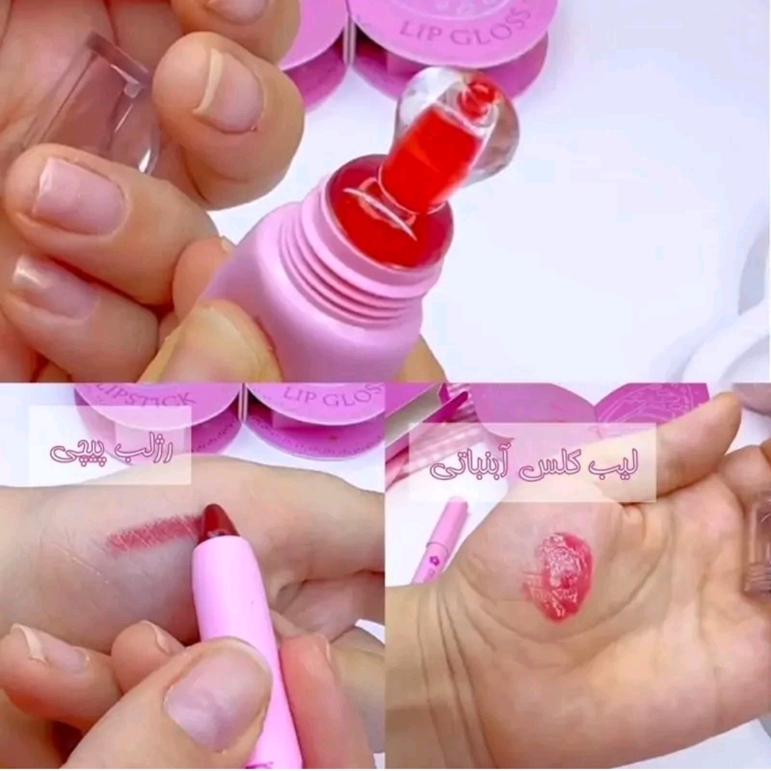 ست پروانه ای لیپ پلامپر و رژ