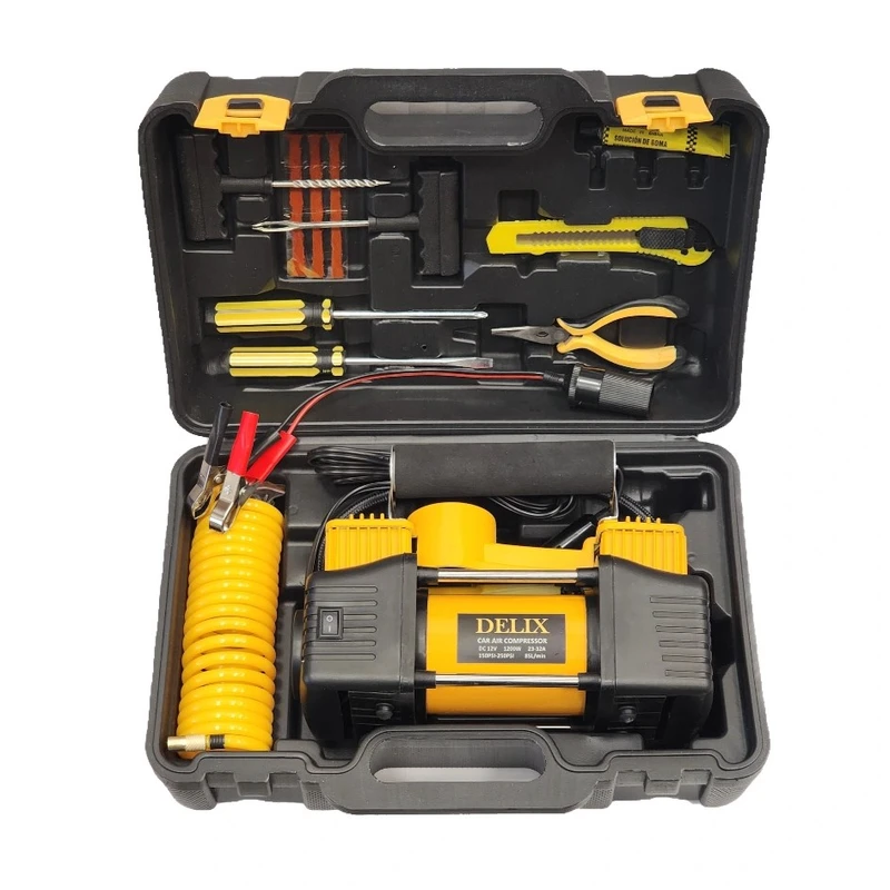 پمپ باد دوسیلند فندکی با نمایشگر فشار و طراحی مقاوم، مناسب سفر