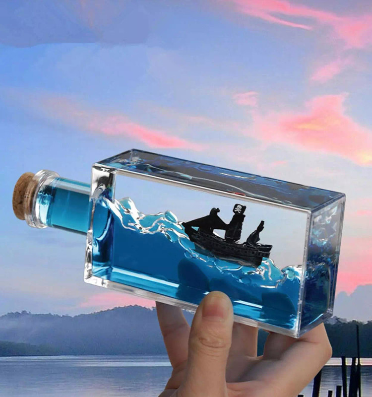 کشتی معلق طرح بطری