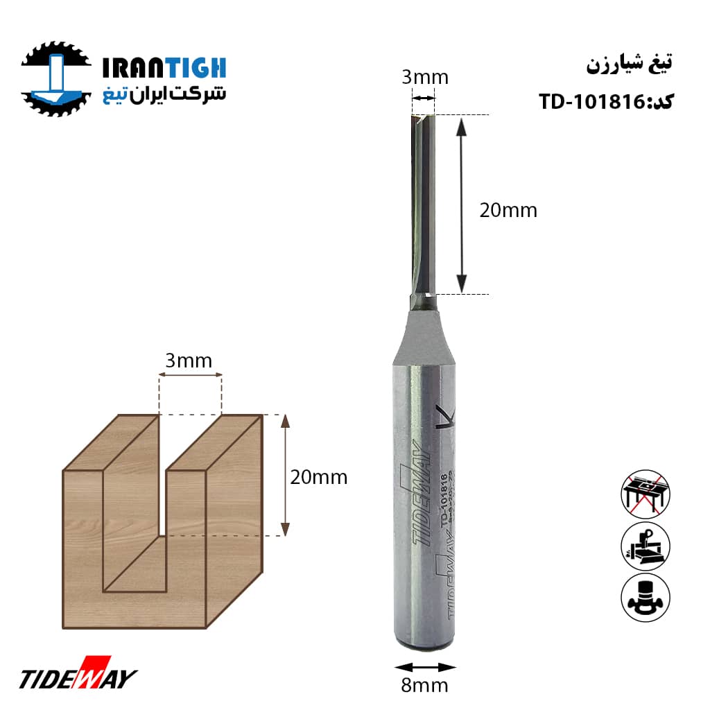 شیار زن tideway 101816