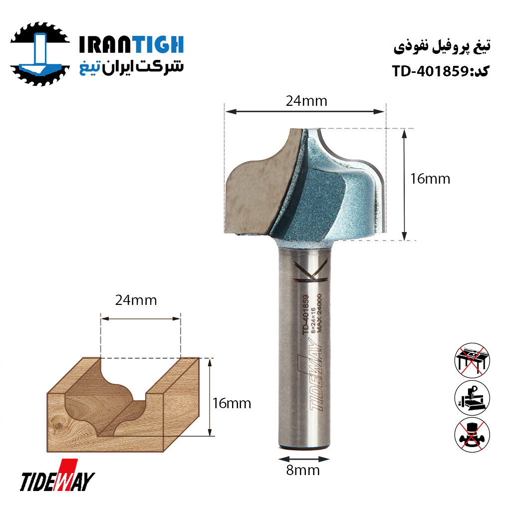 تیغ پروفیل نفوذی 401859 TIDEWAY