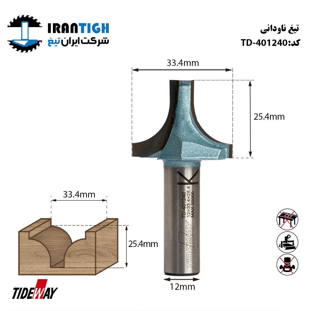 تیغ ناودانی 401240  TIDEWAY