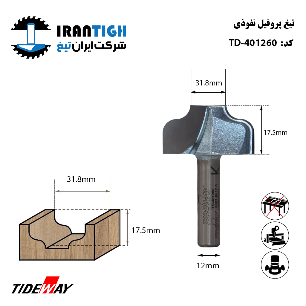 تیغ پروفیل نفوذی 401860 TIDEWAY