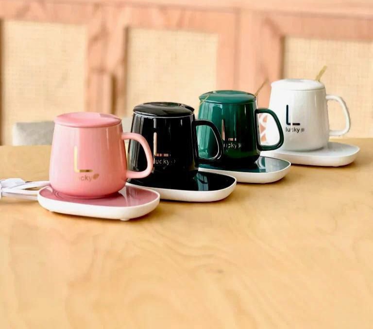 ماگ هیتر دار حرارتی وارداتی در 4 رنگ، نگهداری نوشیدنی‌های گرم