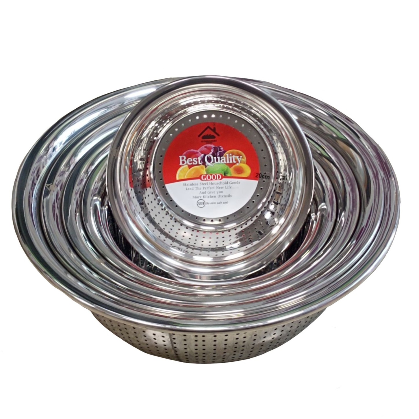 ست آبکش کرکماز مدل استیل مجموعه 5 عددی