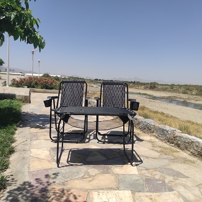 میز و صندلی سفری جا لیوانی دار مدل 2 طبقه تمام فوم