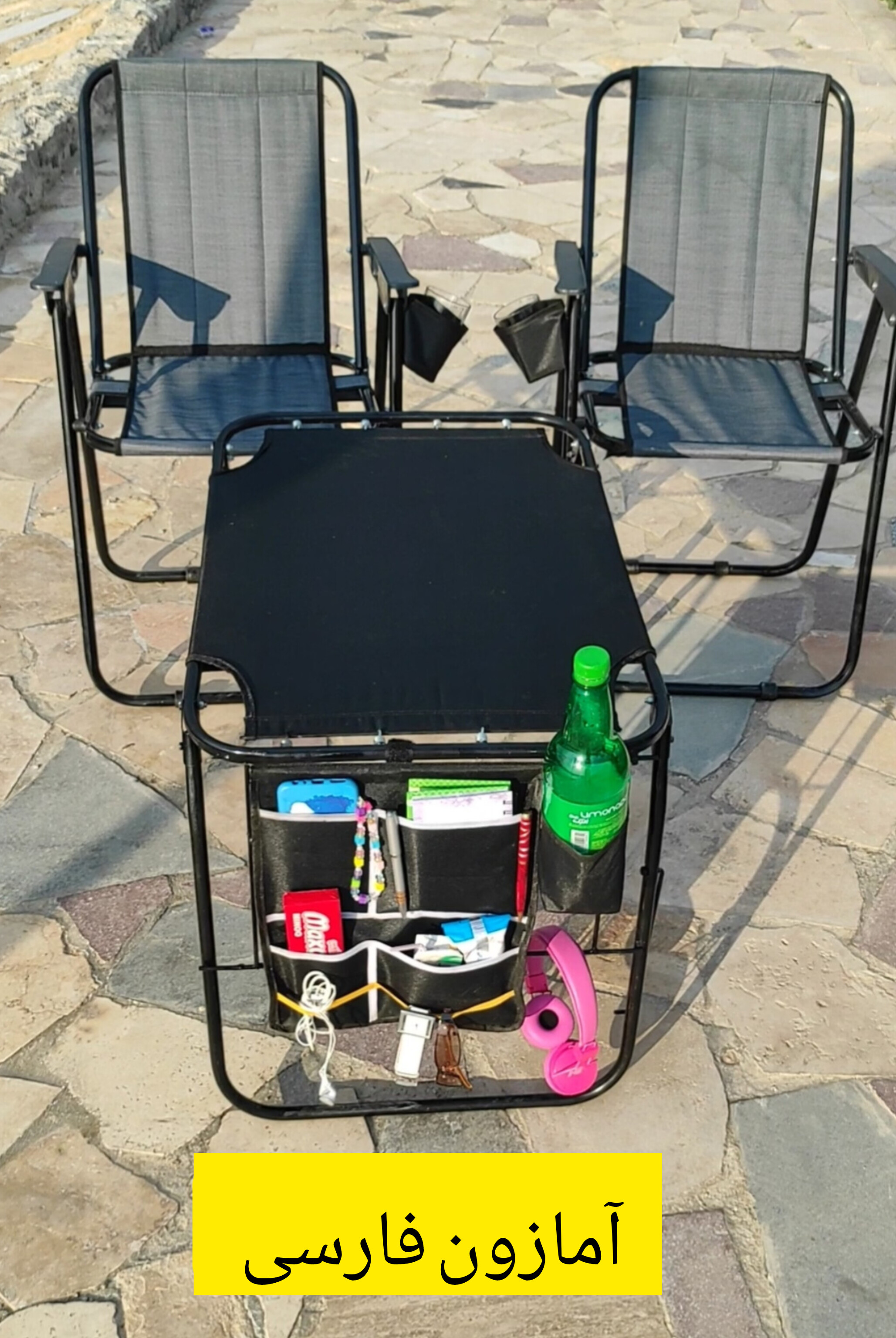 میز و صندلی سفری تمام فوم مدل 7 فنر 7 جیبه