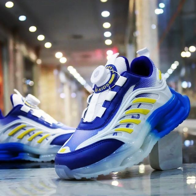 کتونی بچگانه آدیداس دیسکی چهار خط زیره شیشه ای کتونی پسرانه زیپ لاین