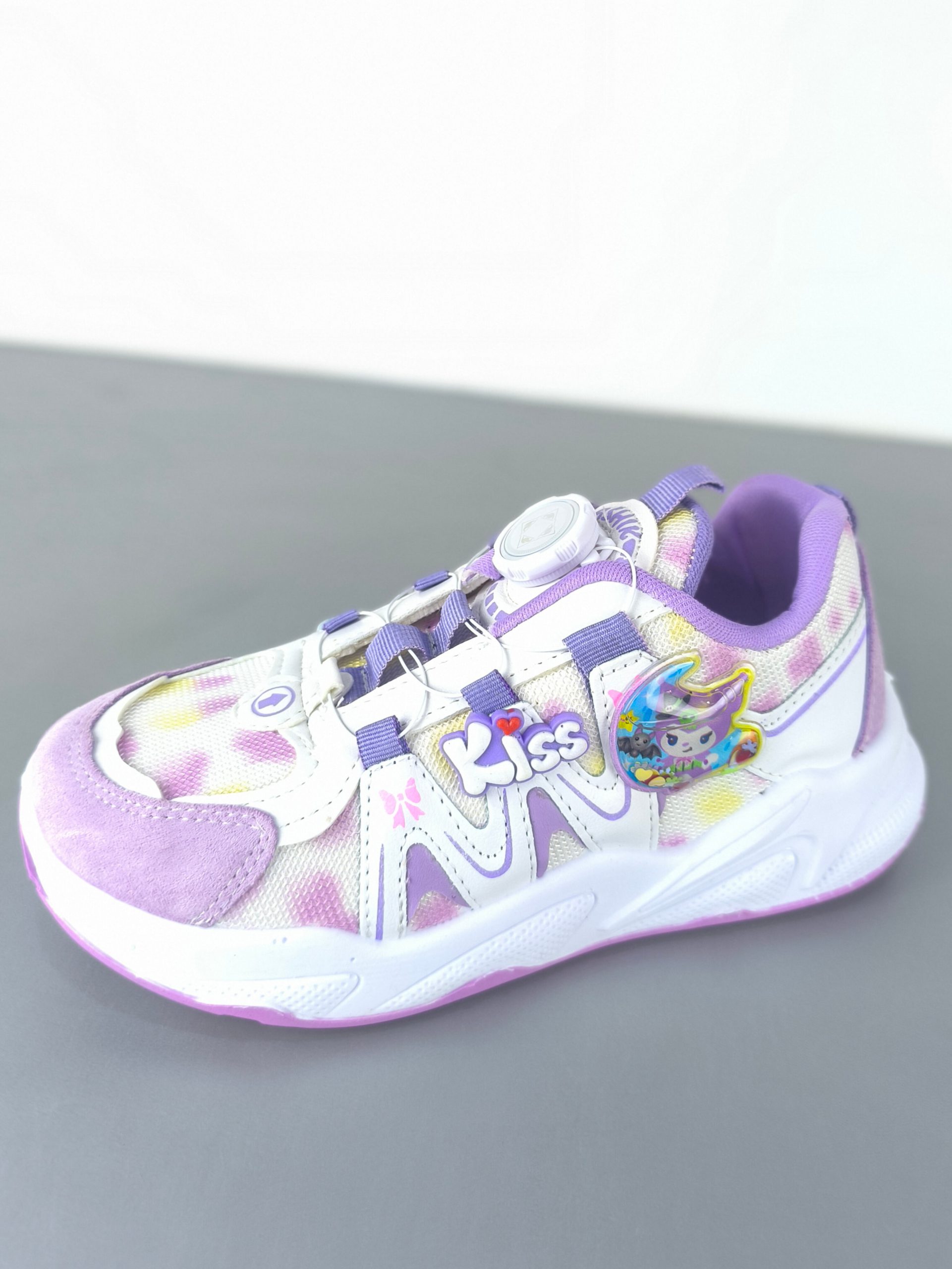 کتونی دخترانه کرومی آکواریومی دیسکی کتونی بچگانه زیپ لاین جدید