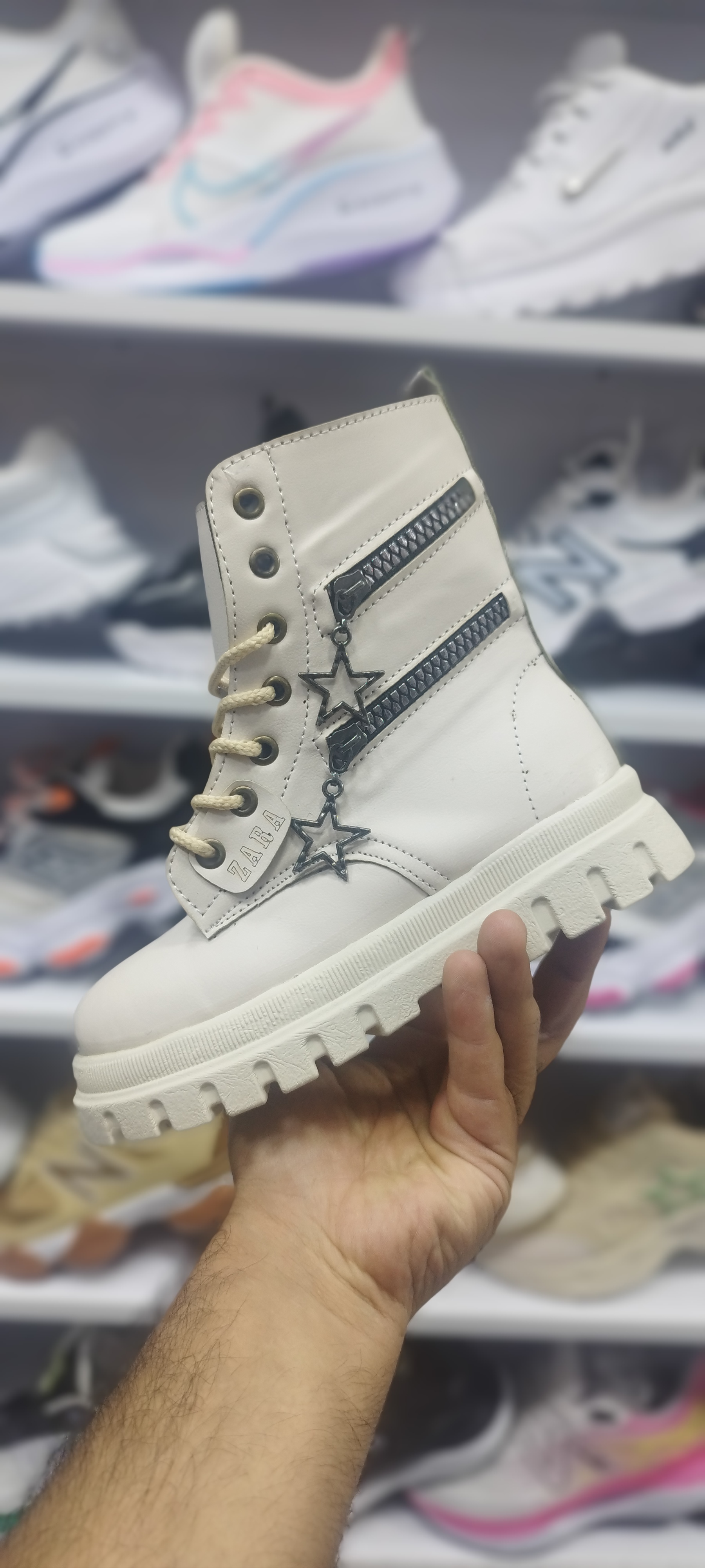 نیم بوت دخترانه زارا جدید و پرفروش پوتین ساقدار دخترانه