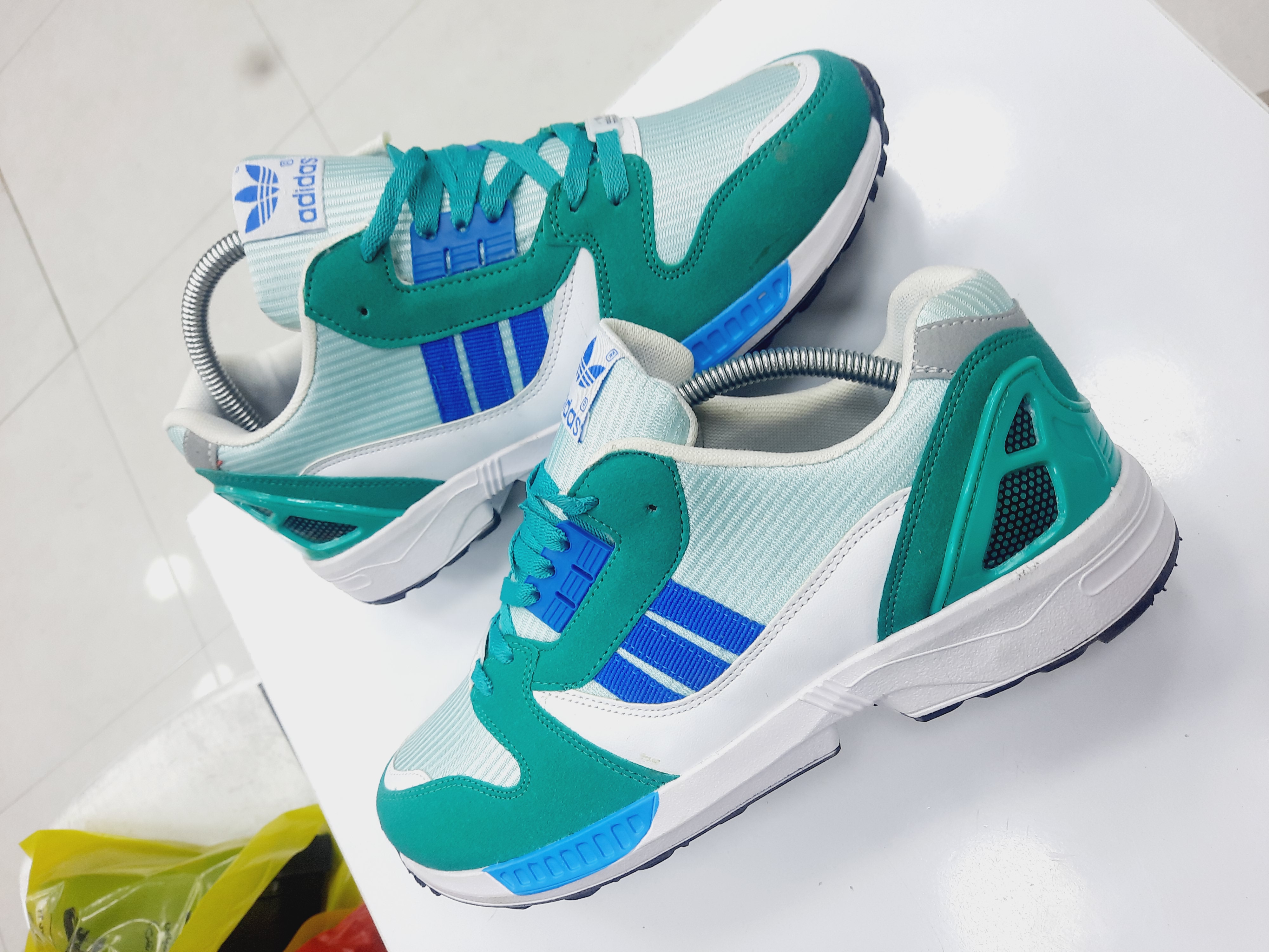 کتونی بزرگپا زد ایکس 8000 رنگ سبز فیروزه ای adidas zx