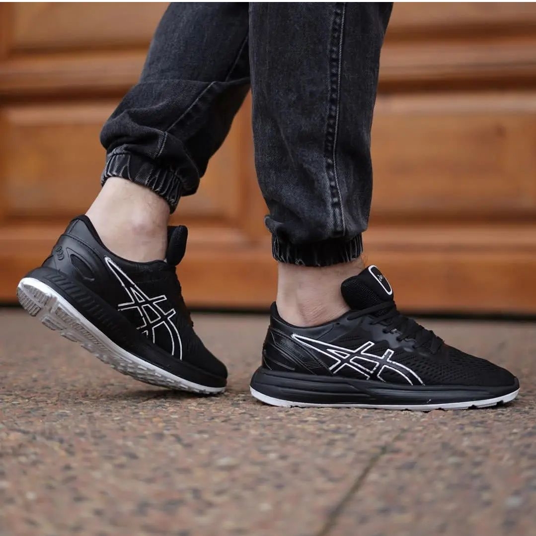 کتونی آسیکس مردانه پرفروش و جدید (ارسال رایگان )ASICS  رنگ طوسی و مشکی